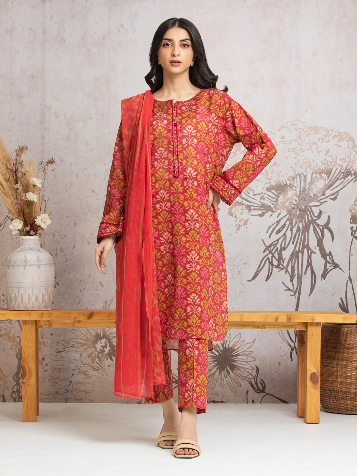 Unstitched Printed Cambric Suit - EWU24M2-004 - Image 2