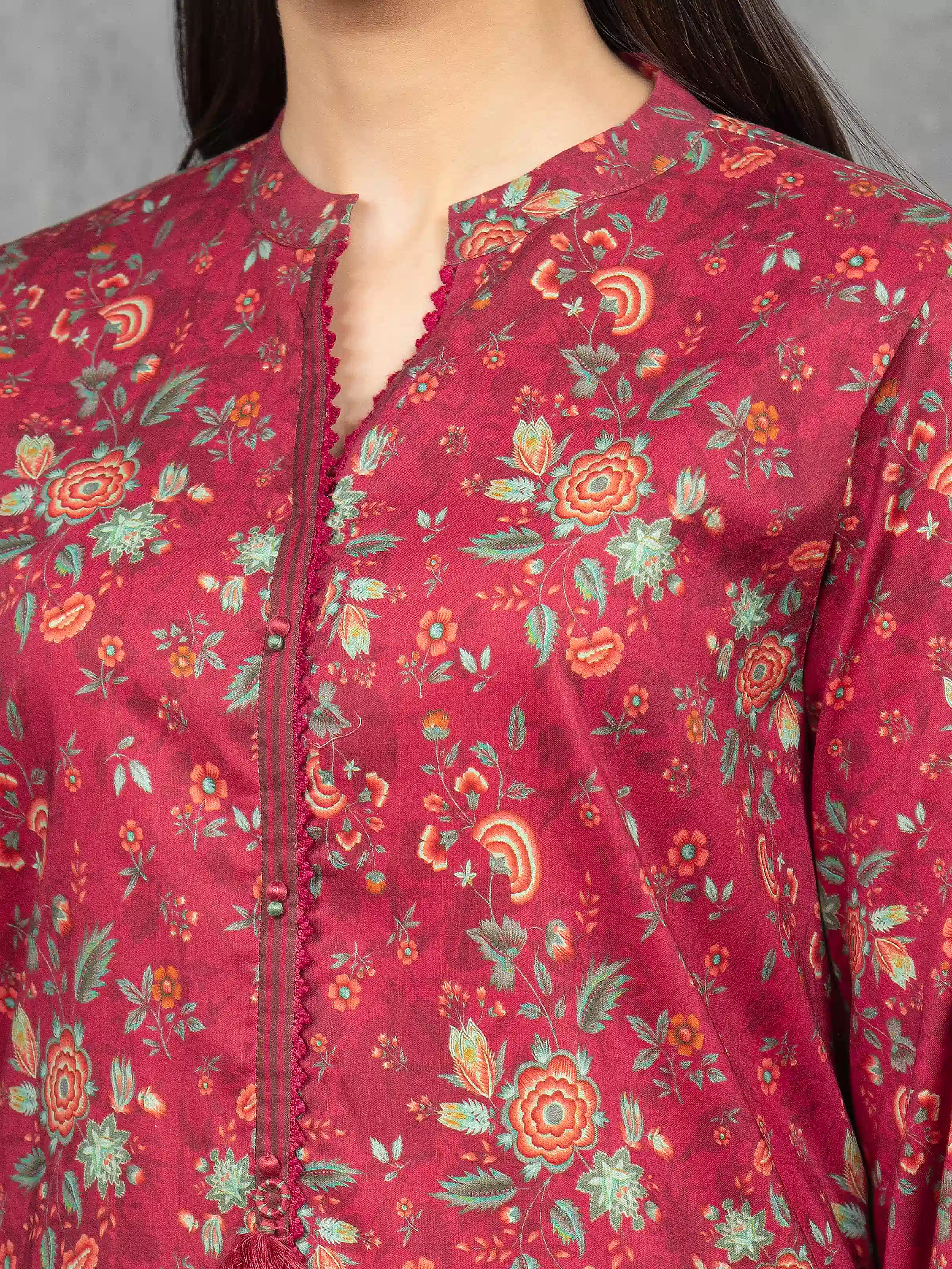Unstitched Printed Cambric Suit - EWU5A2-35843-3P - Image 3