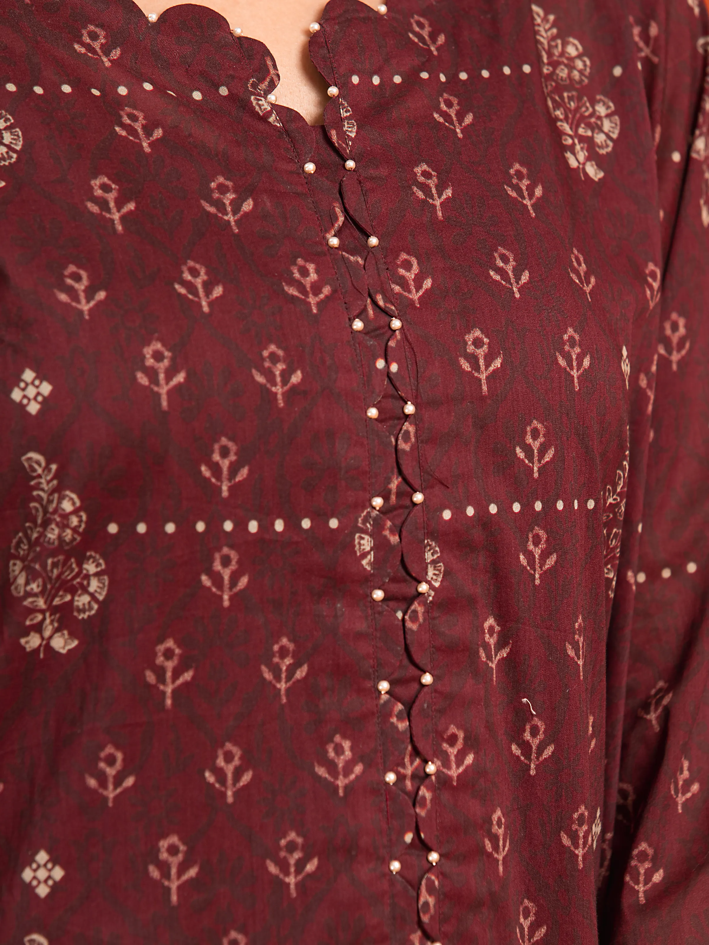Unstitched Printed Khaddar Suit - EWU23A3-27193-3P - Image 3