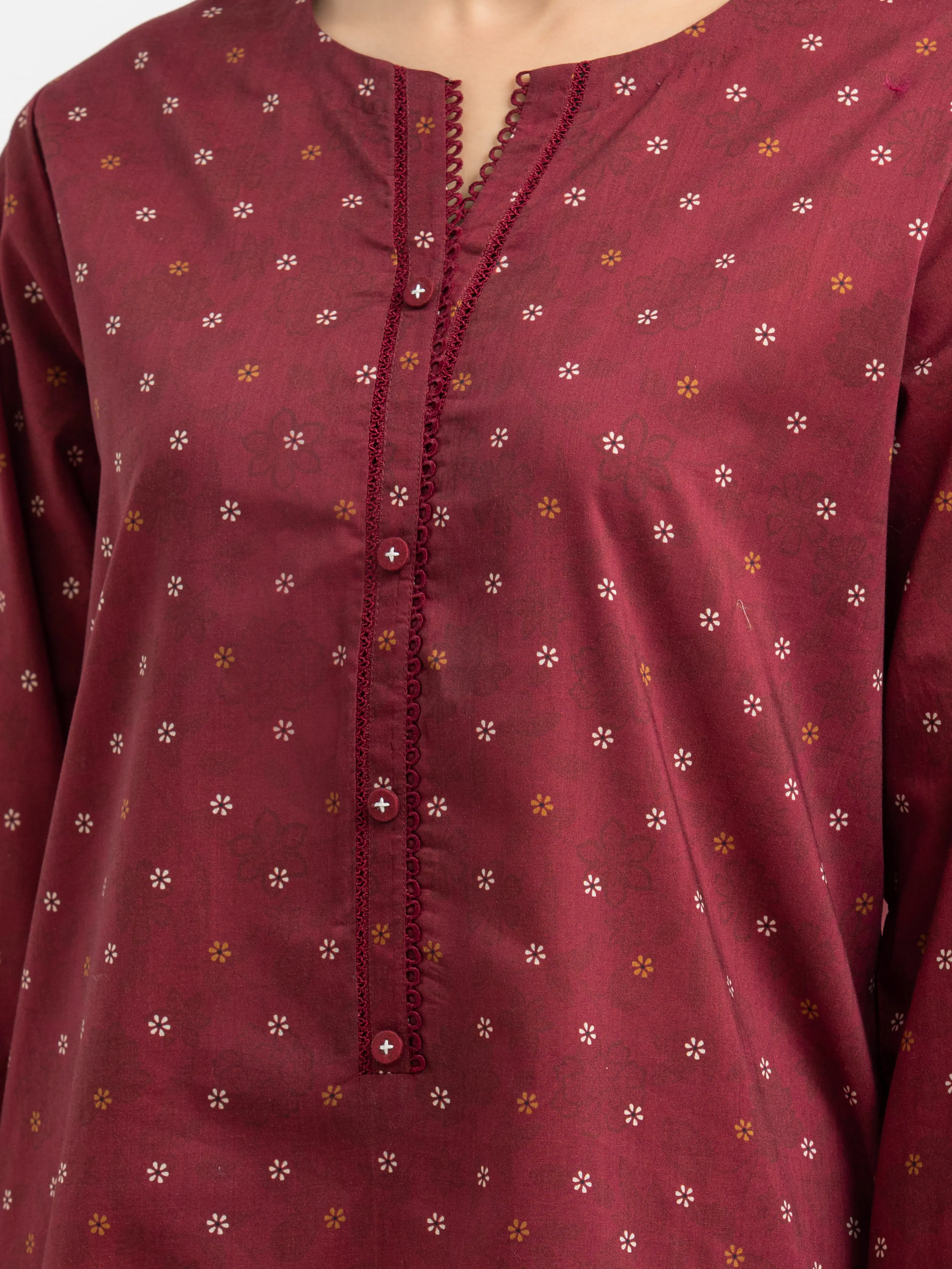 Unstitched Printed Khaddar Suit - EWU24M3-111 - Image 3