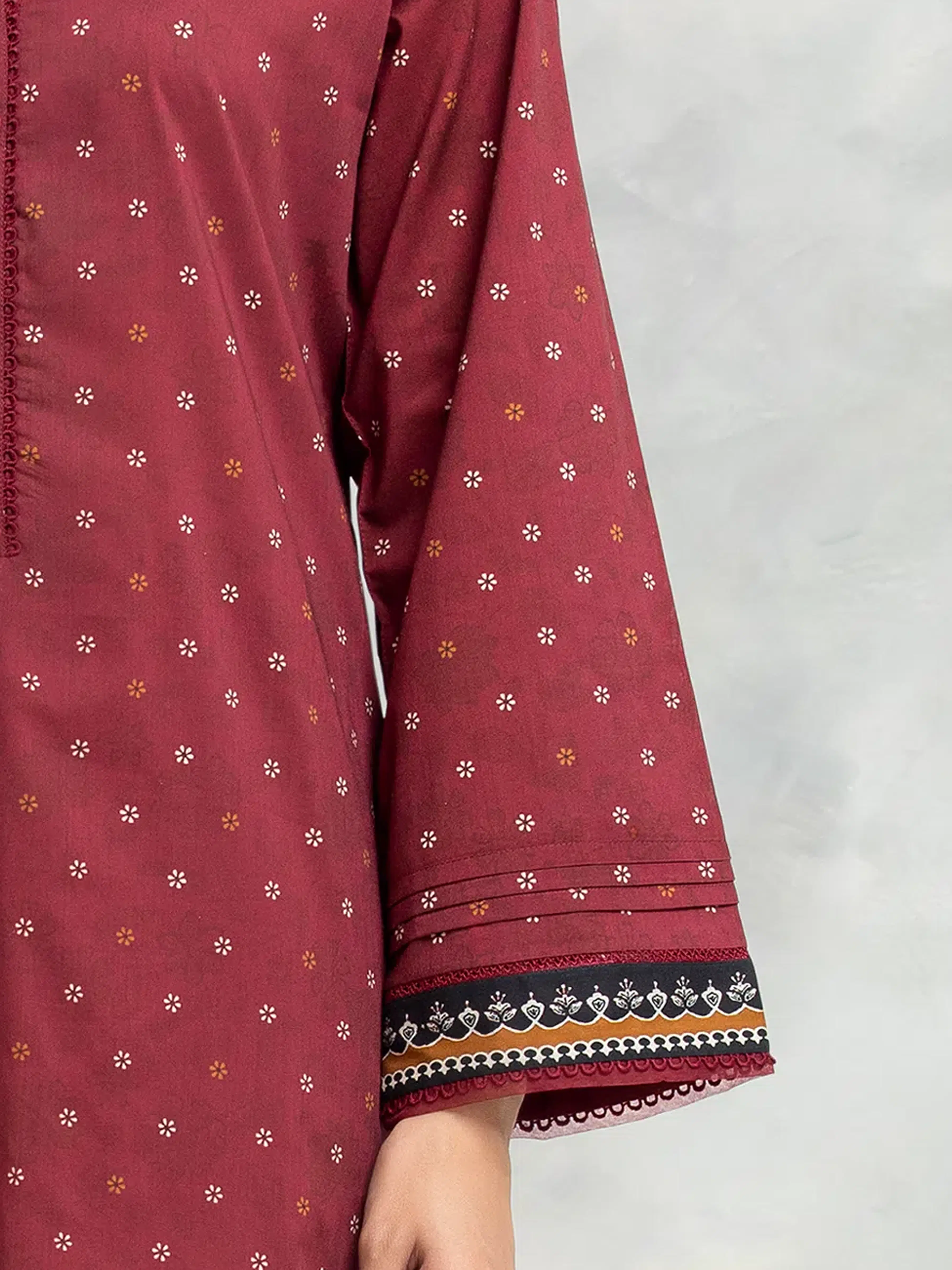 Unstitched Printed Khaddar Suit - EWU24M3-111 - Image 4