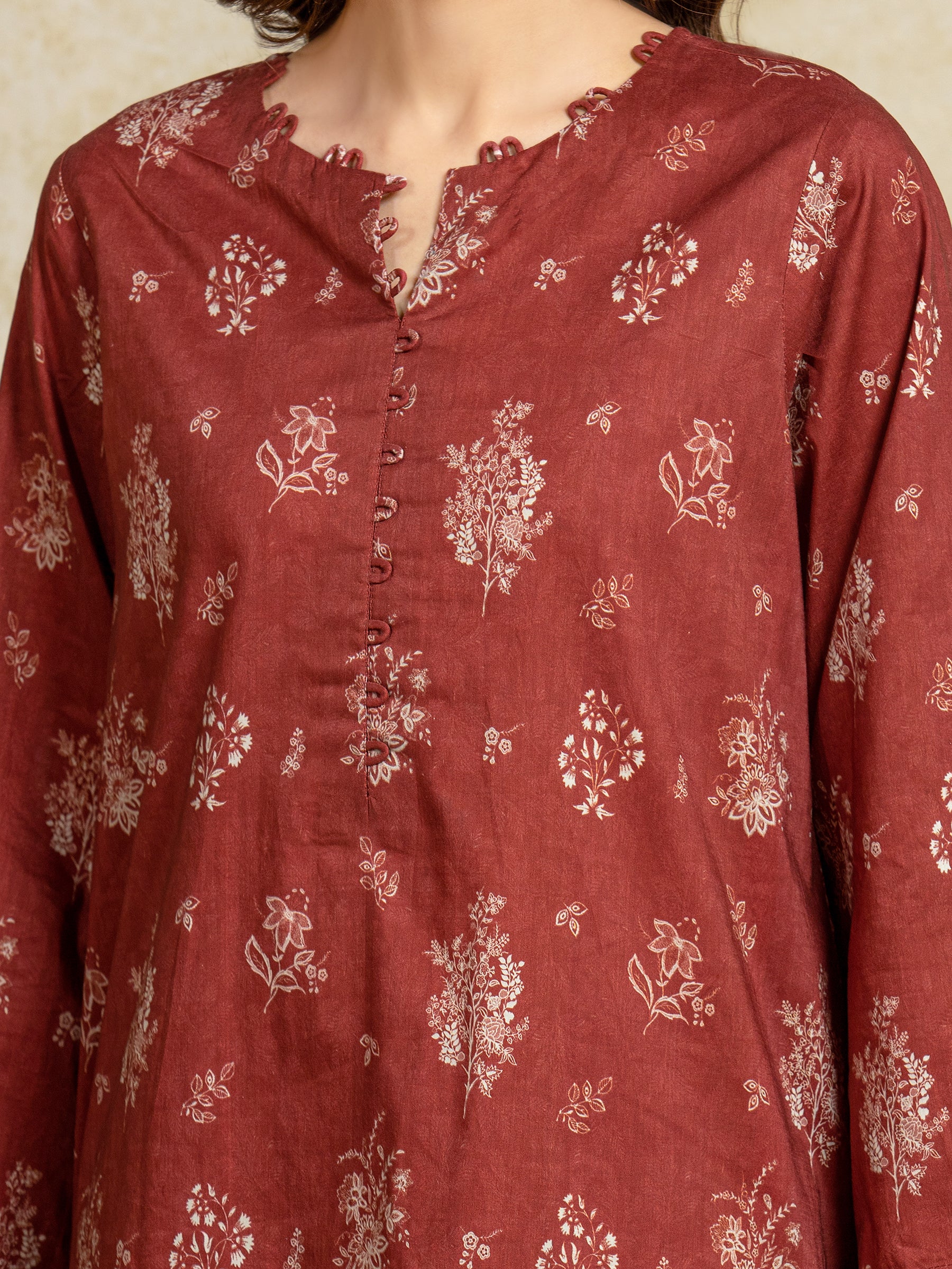 Unstitched Printed Khaddar Suit - EWU5A3-35902-3P - Image 4