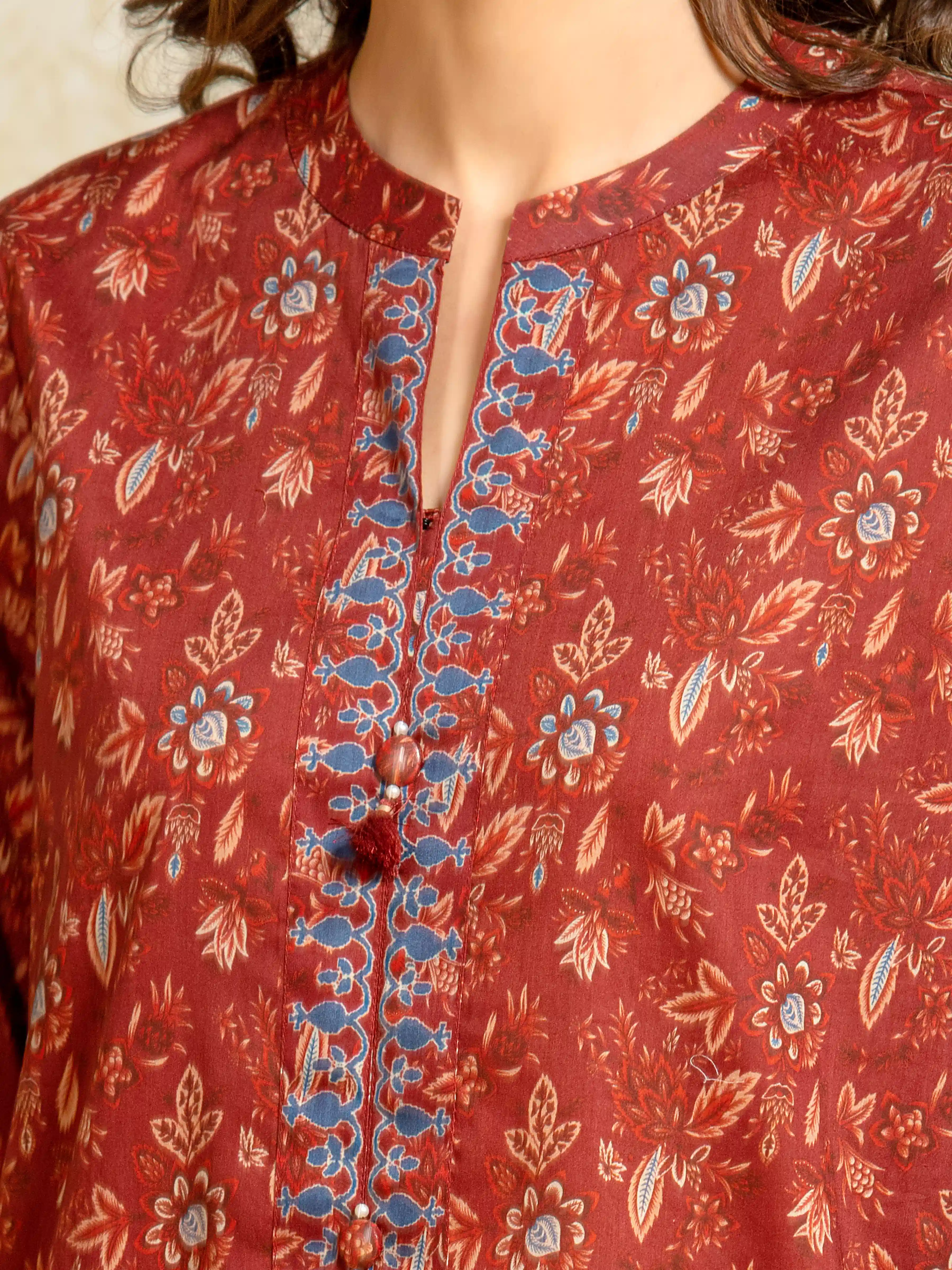 Unstitched Printed Khaddar Suit - EWU5A3-35963-3P - Image 4