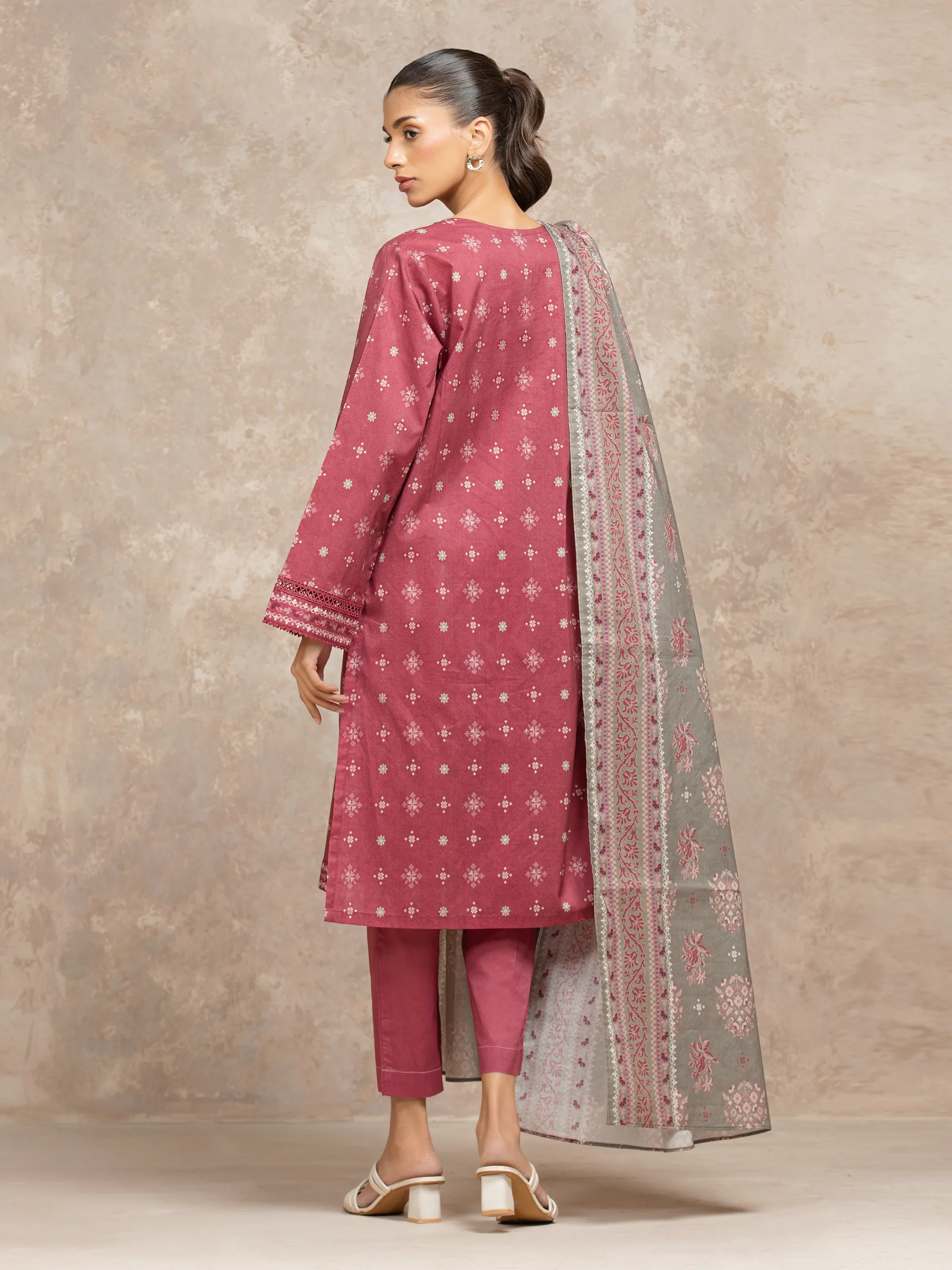 Unstitched Printed Khaddar Suit - EWU5A3-36015-3P - Image 5