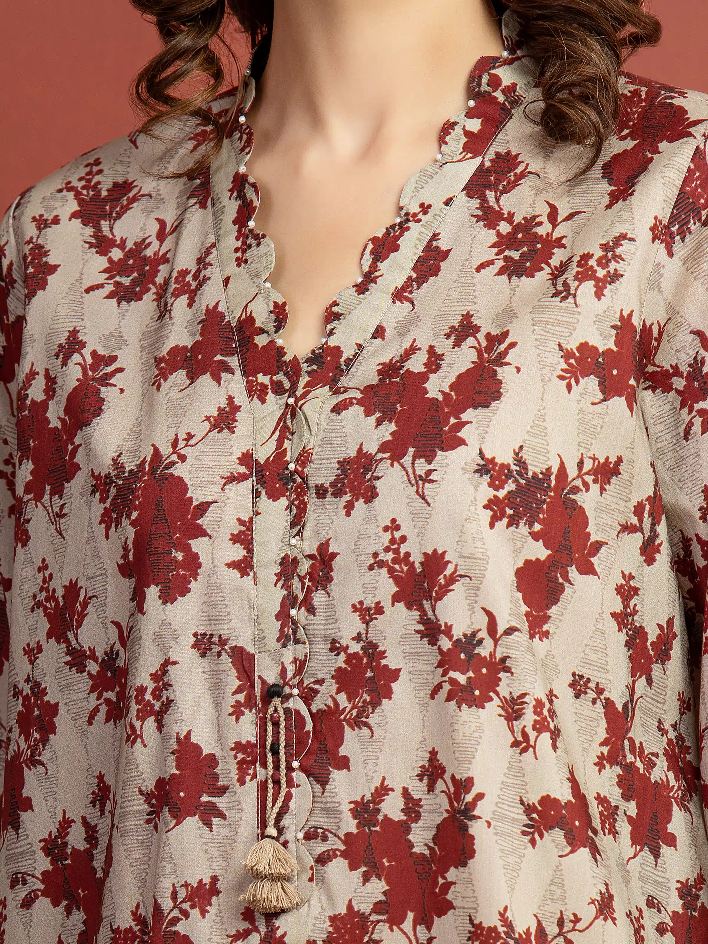 Unstitched Printed Lawn Suit - EWU5A1-35305-3P - Image 3