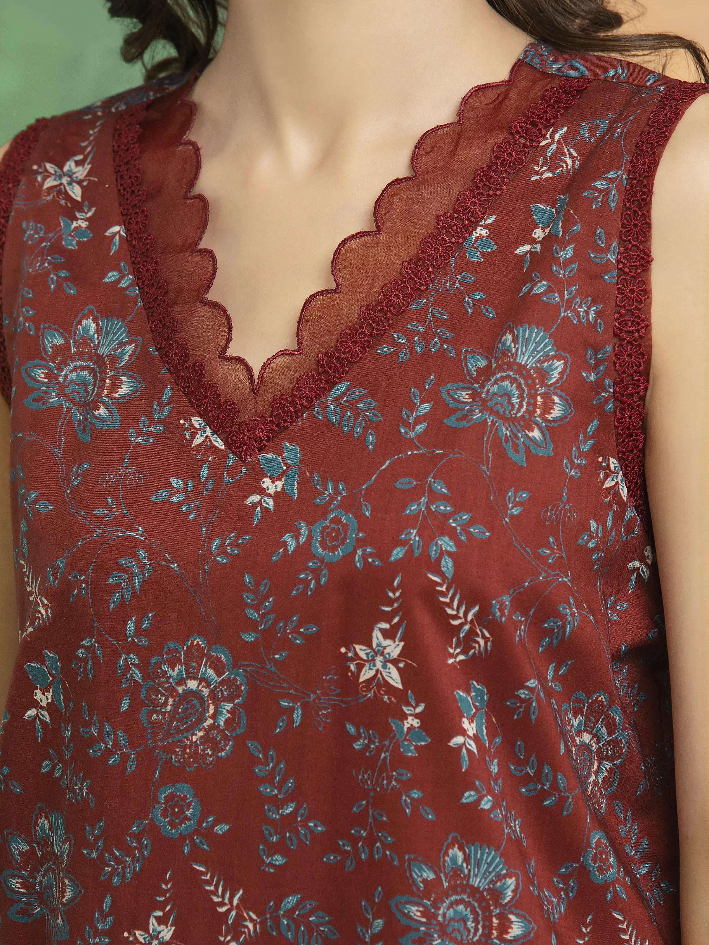 Unstitched Printed Lawn Suit - EWU5A1-35669-3P - Image 3