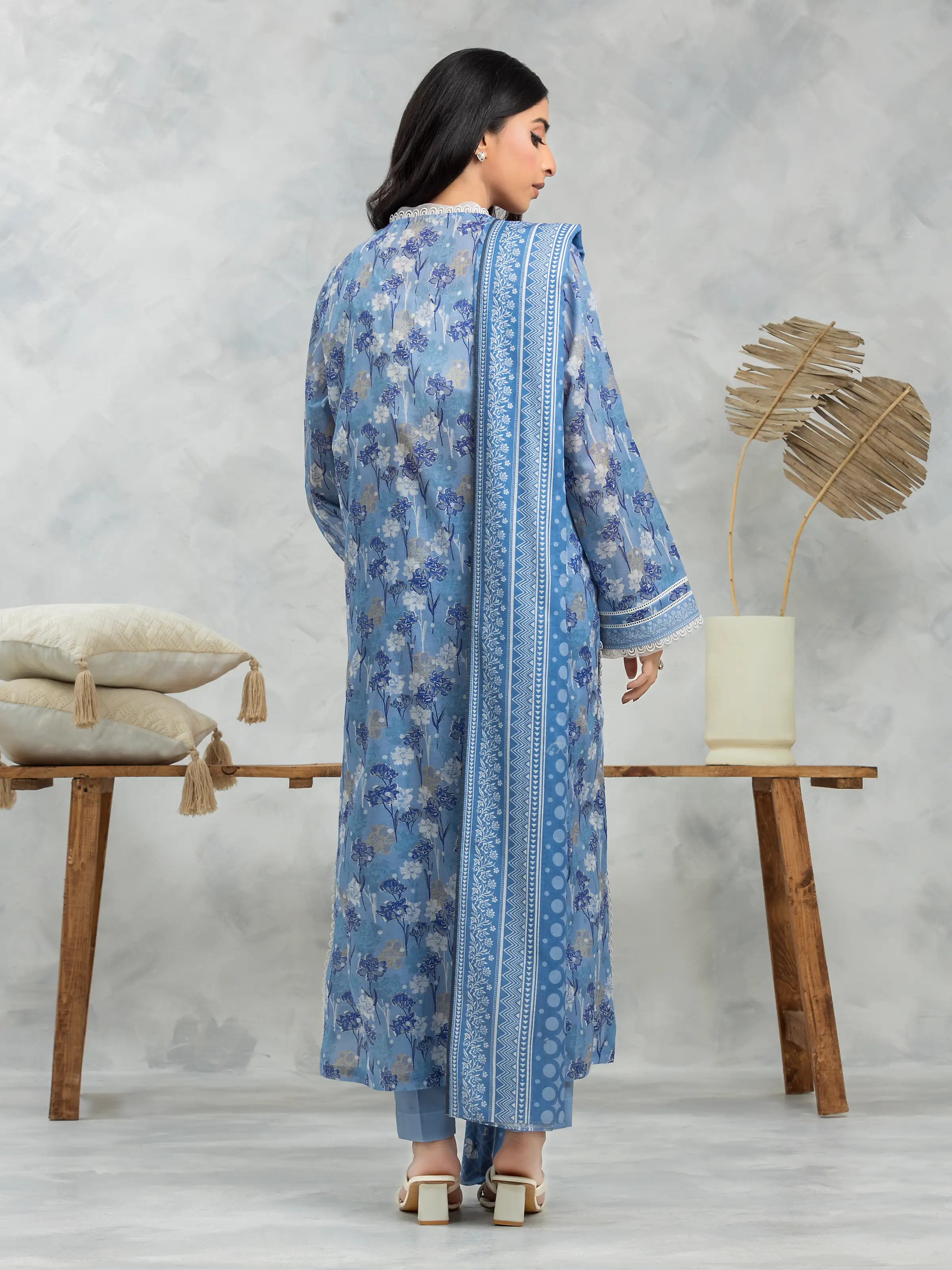 Unstitched Printed Cambric Suit - EWU24A2-29268-3P - Image 2