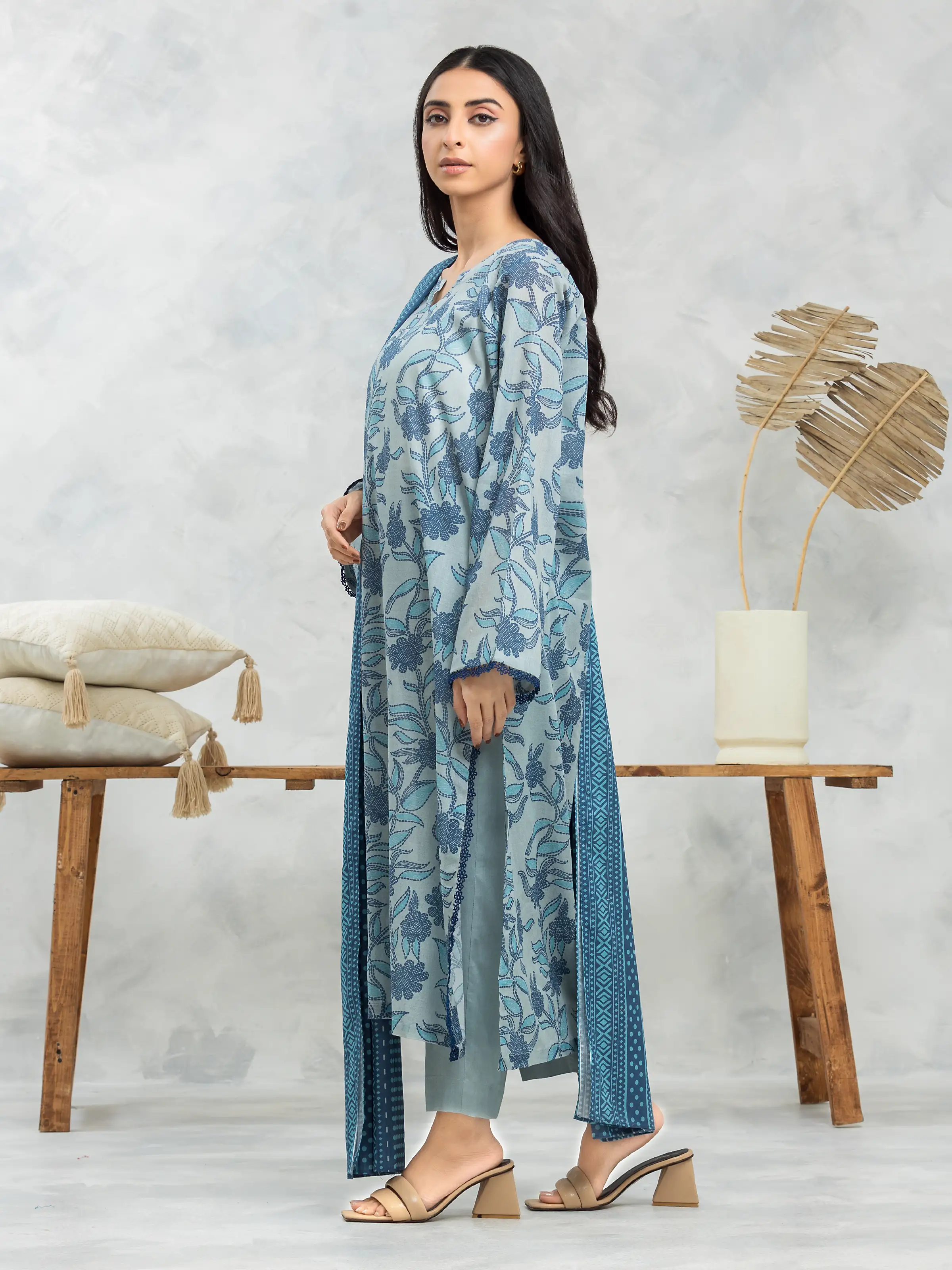 Unstitched Printed Cambric Suit - EWU24A2-29262-3P - Image 2