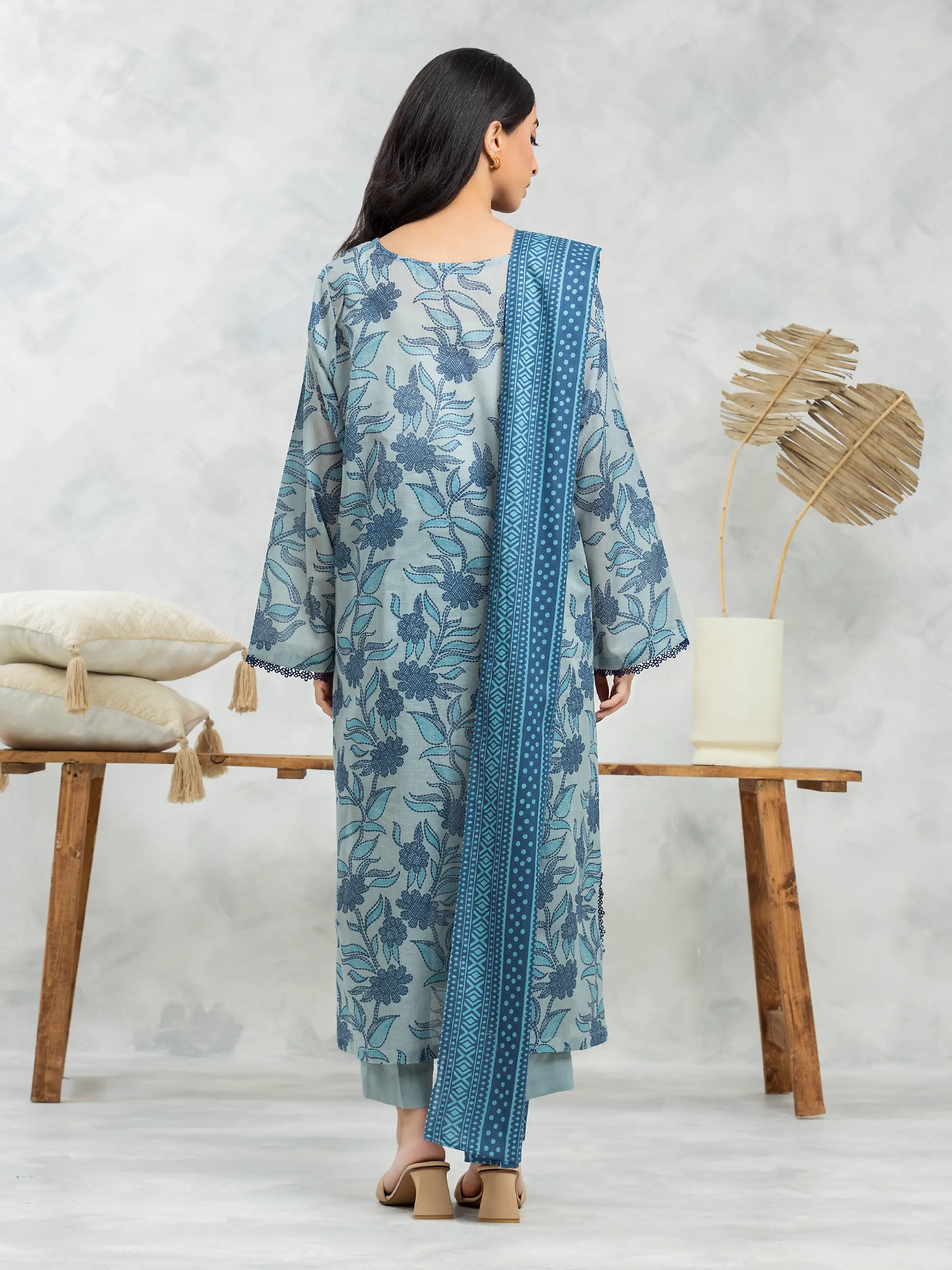 Unstitched Printed Cambric Suit - EWU24A2-29262-3P - Image 3