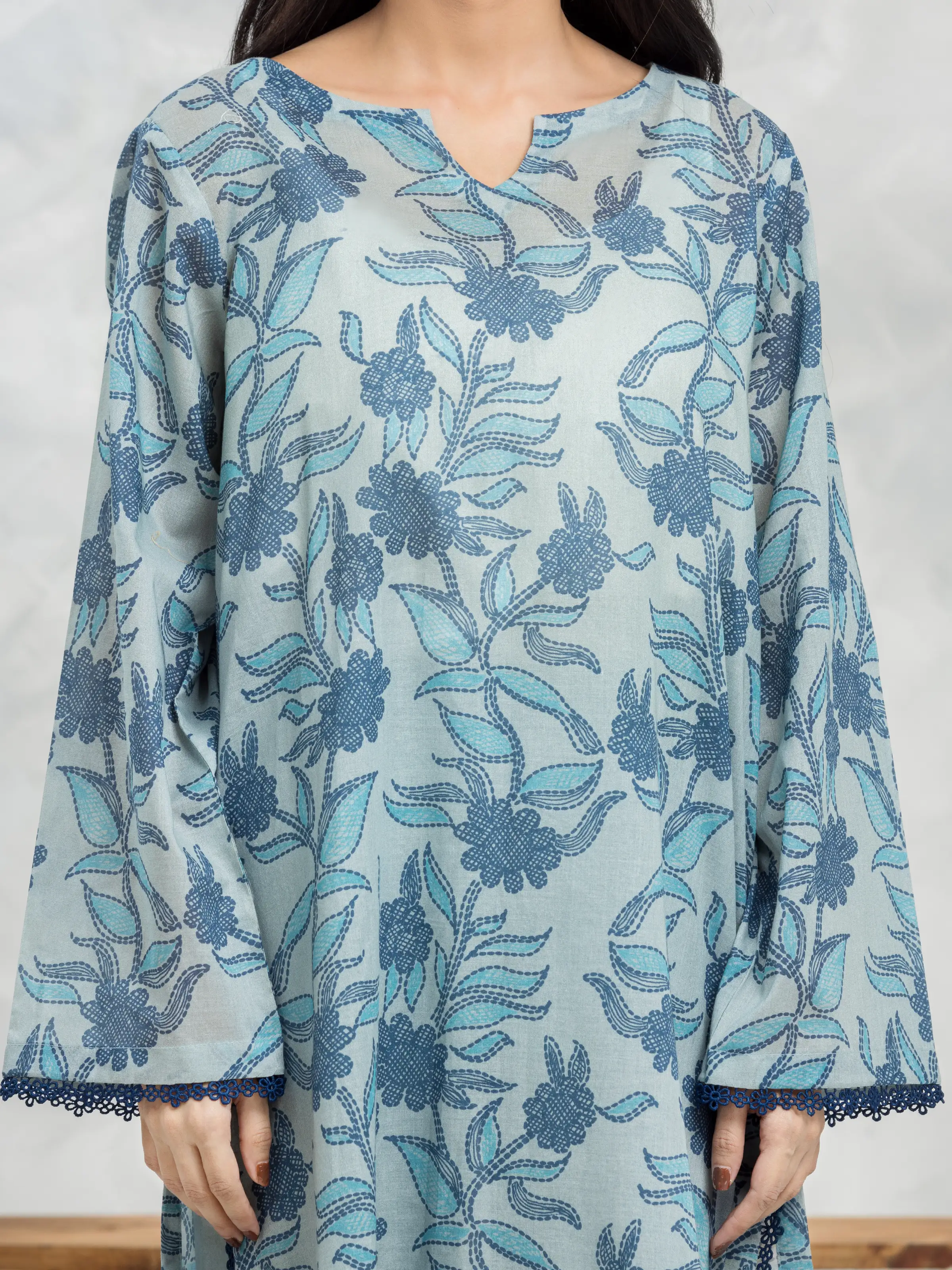 Unstitched Printed Cambric Suit - EWU24A2-29262-3P - Image 5