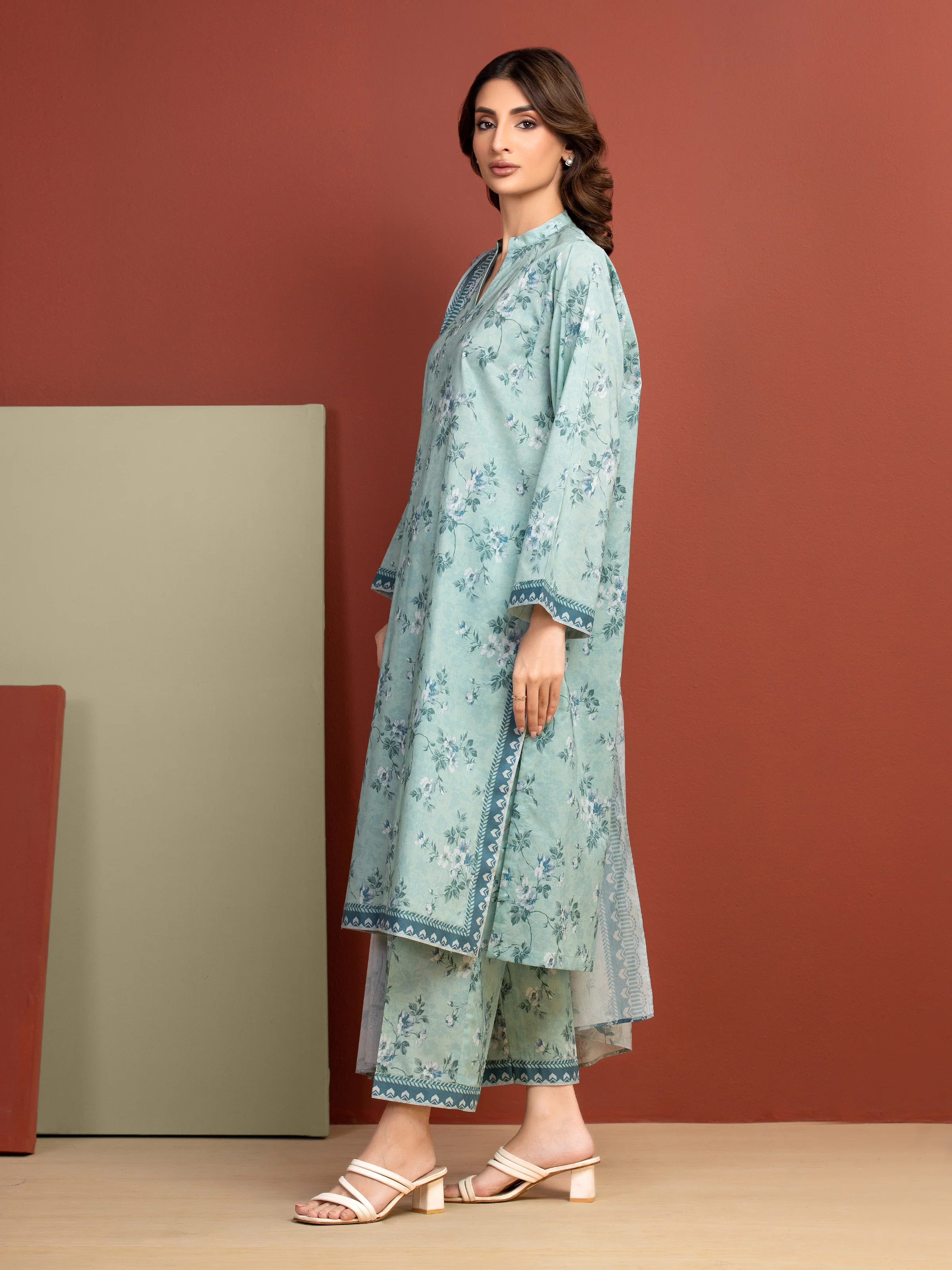 Unstitched Printed Lawn Suit - EWU5A1-35294-3P - Image 5