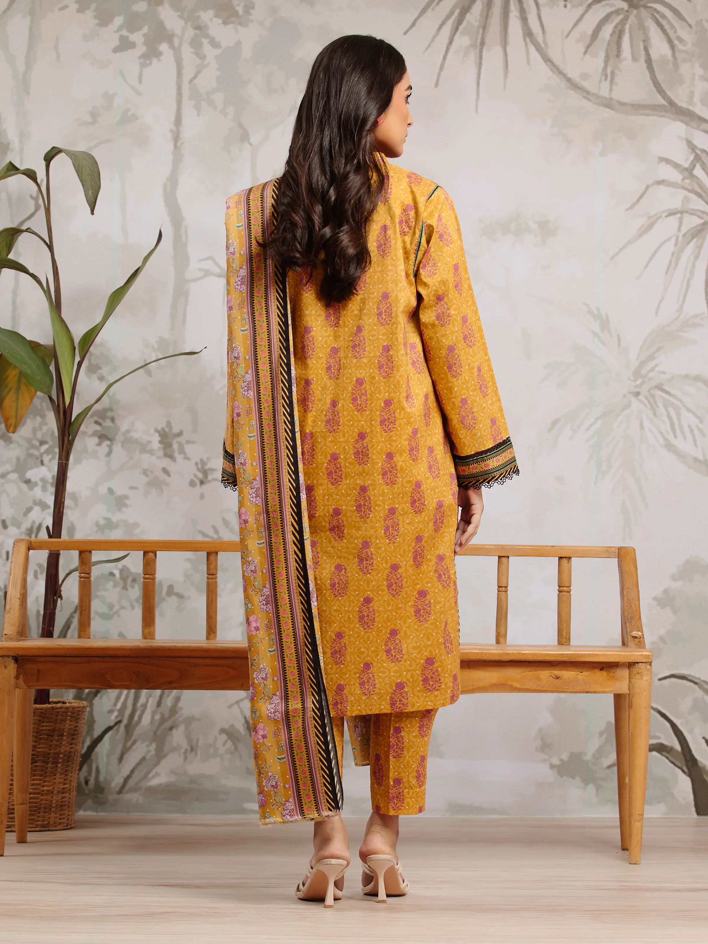 Unstitched Printed Khaddar Suit - EWU24A3-29810-3P - Image 2