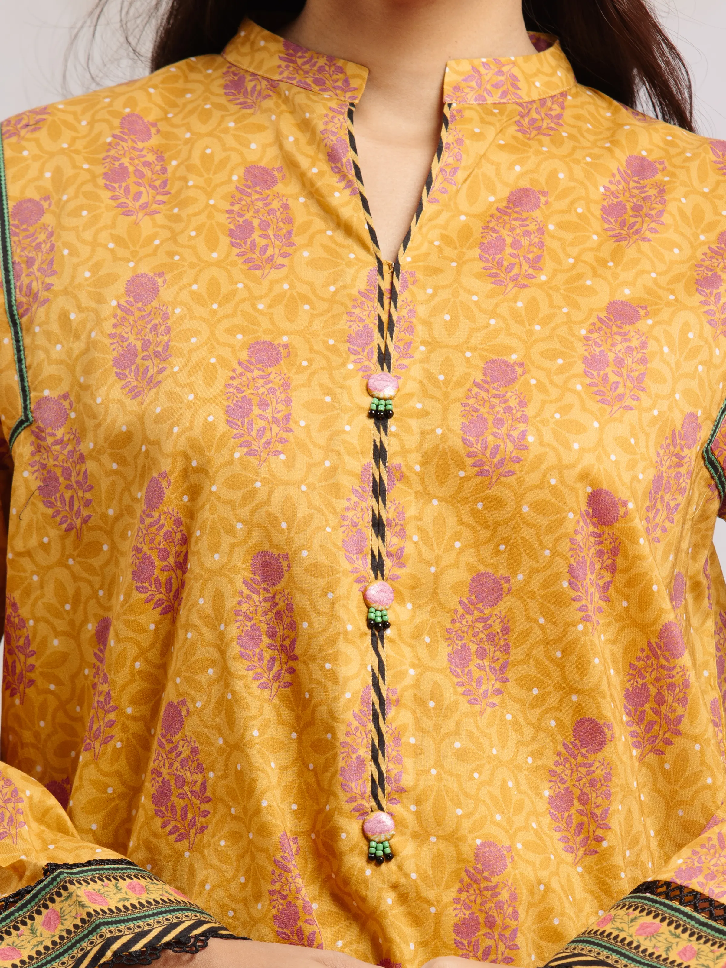 Unstitched Printed Khaddar Suit - EWU24A3-29810-3P - Image 3