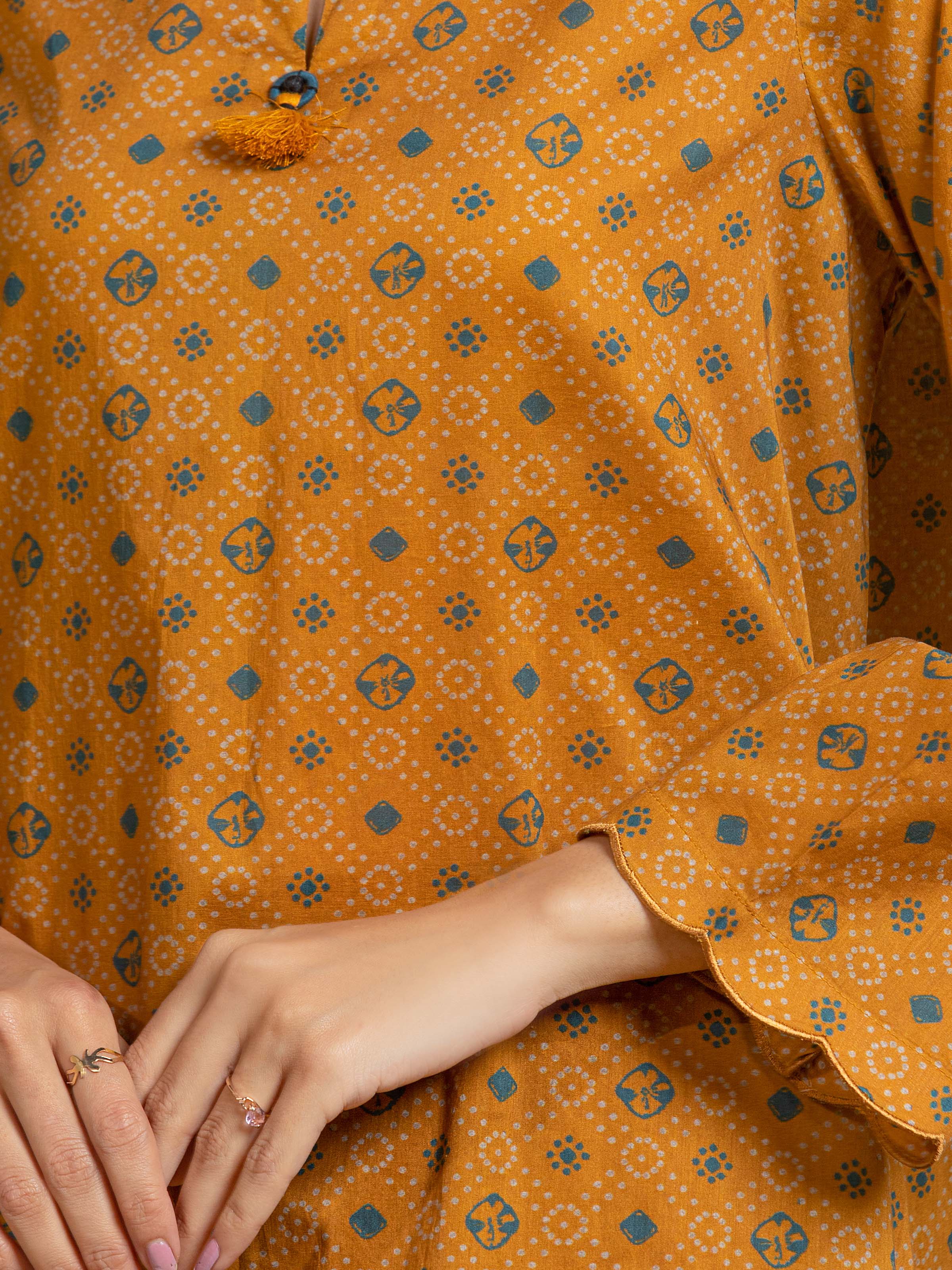 Unstitched Printed Khaddar Suit - EWU5A3-35962-3P - Image 4