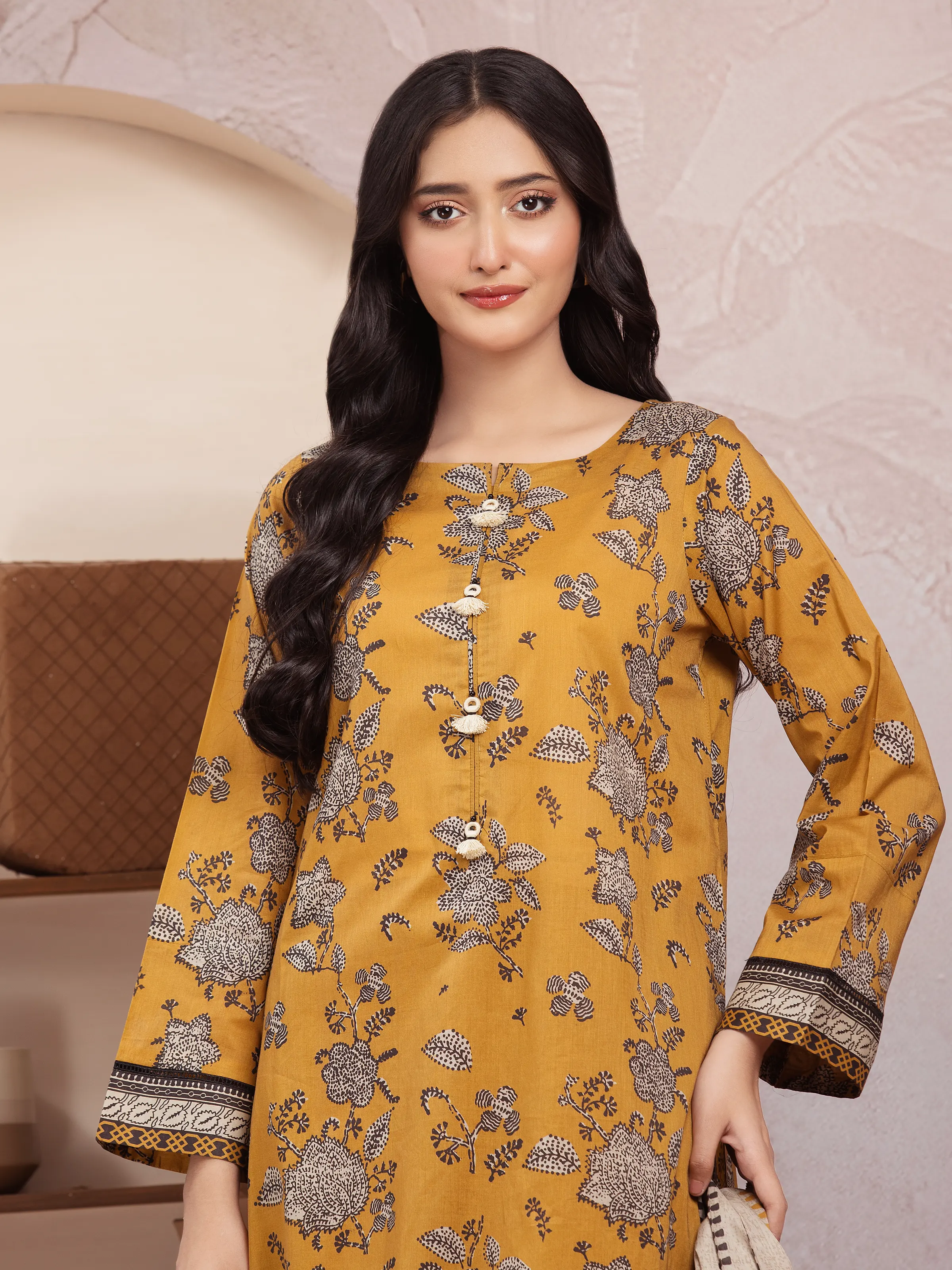Unstitched Printed Lawn Suit - EWU5A1-35200-3P - Image 3