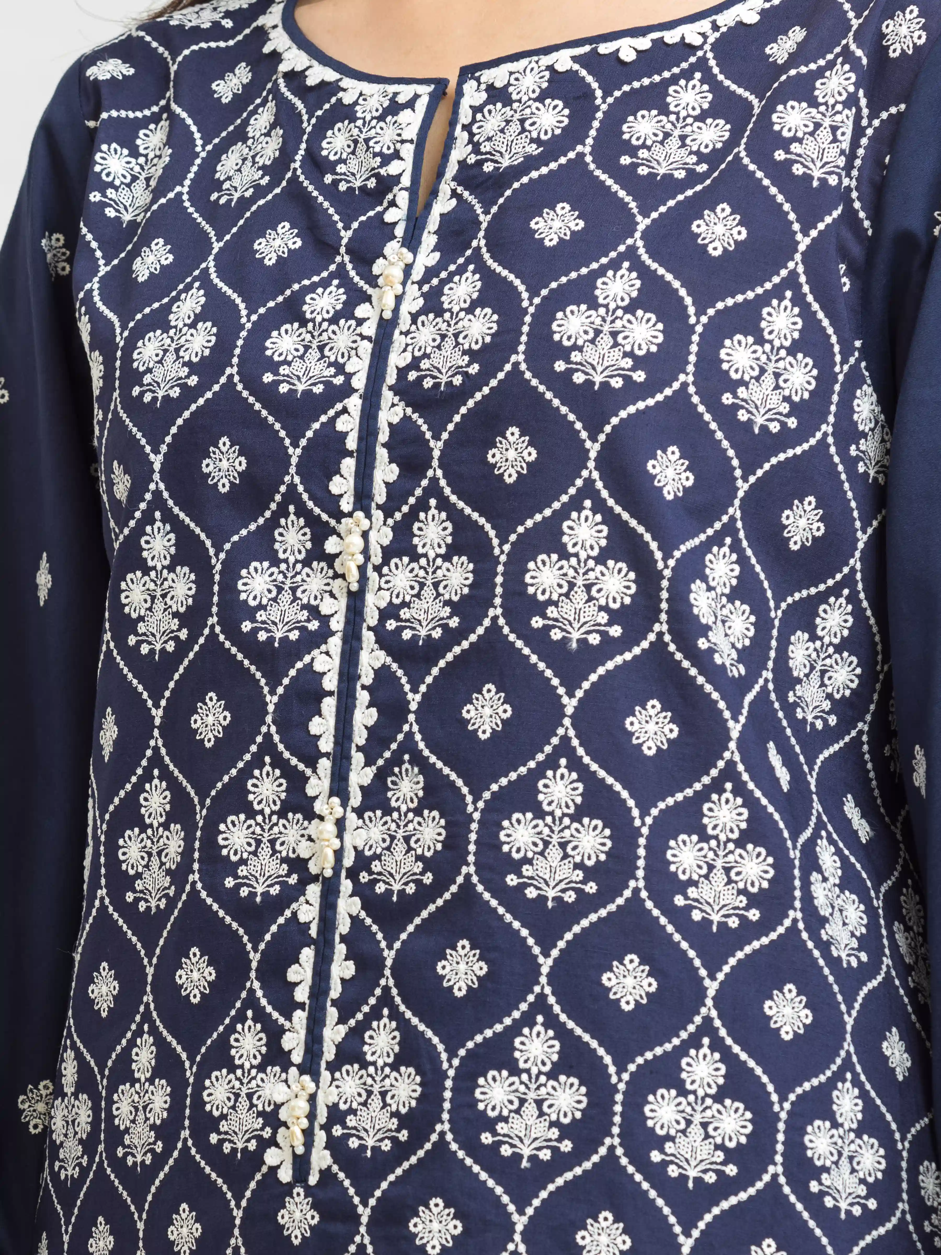 Unstitched Embroidered Cambric Suit - EWU24V2-30145-3P - Image 2