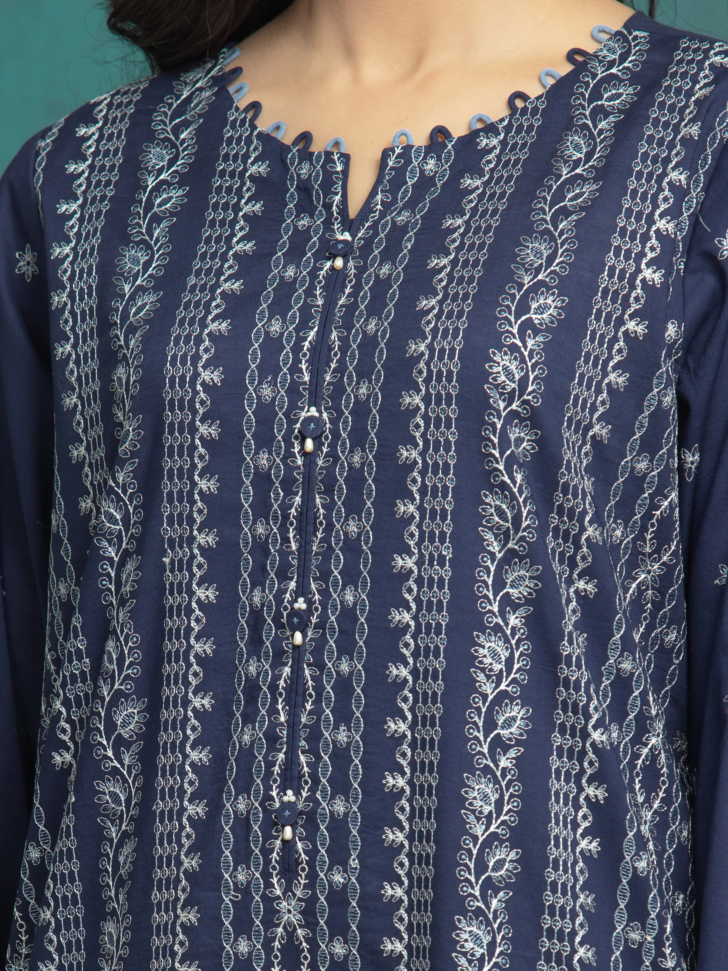 Unstitched Embroidered Cambric Suit - EWU24V2-31011-3P - Image 3
