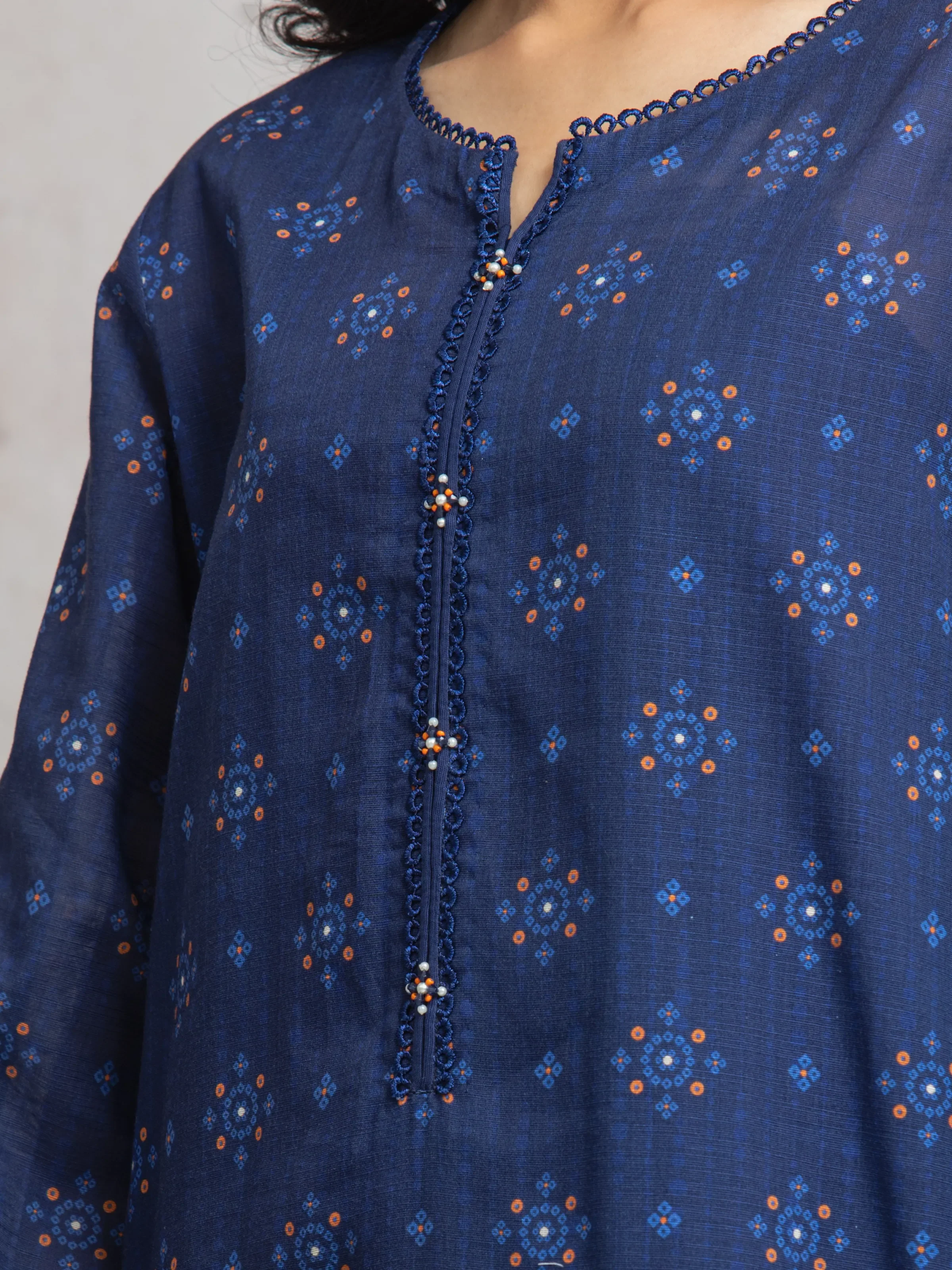 Unstitched Printed Cambric Shirt Trouser - EWU24M2-024ST - Image 3