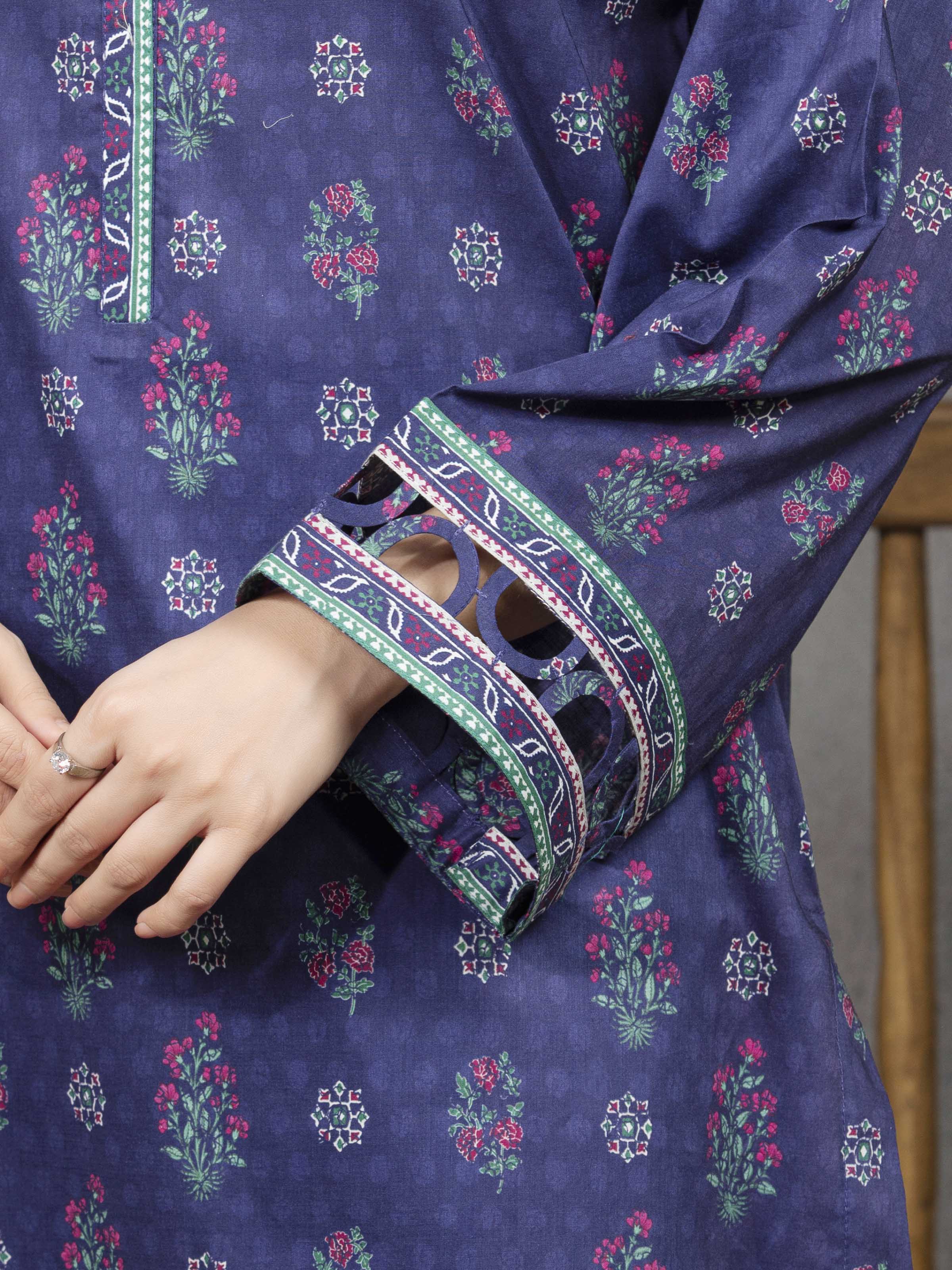 Unstitched Printed Cambric Suit - EWU5A2-35818-3P - Image 3