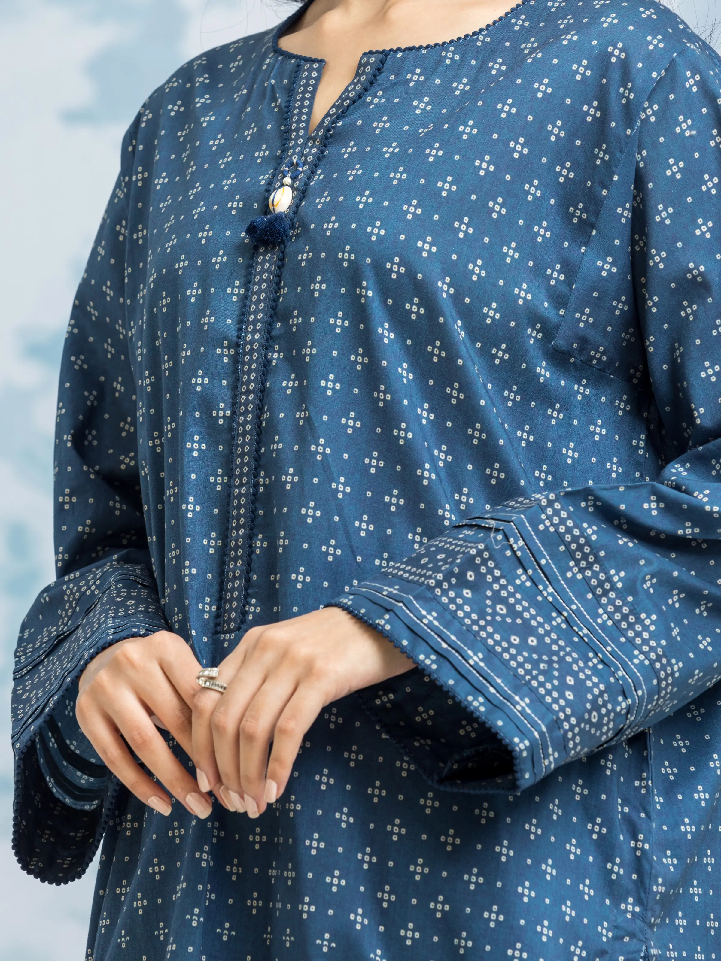 Unstitched Printed Khaddar Shirt - EWU24A3-29324S - Image 2