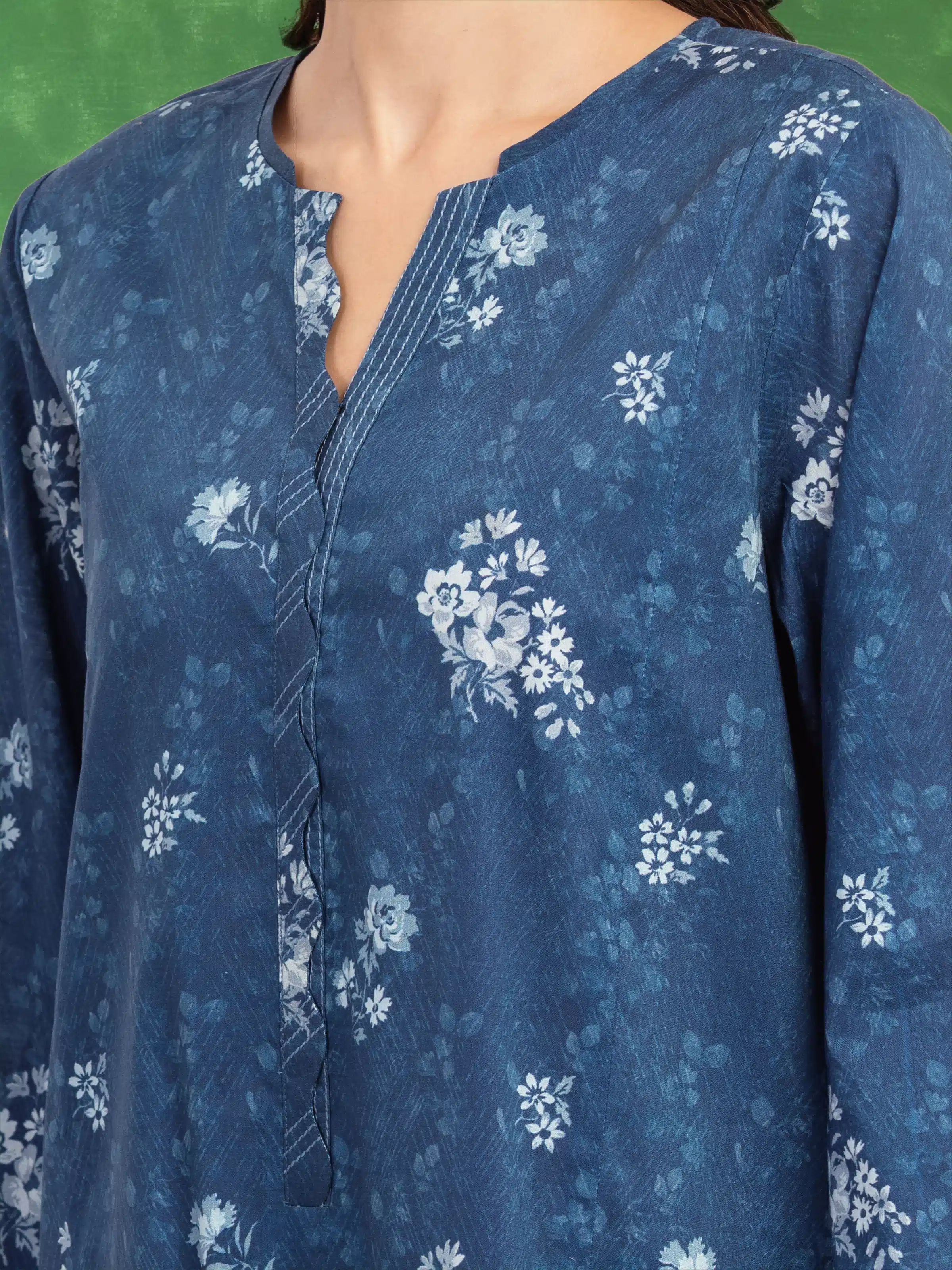 Unstitched Printed Lawn Shirt Trouser - EWU5A1-35693ST - Image 3