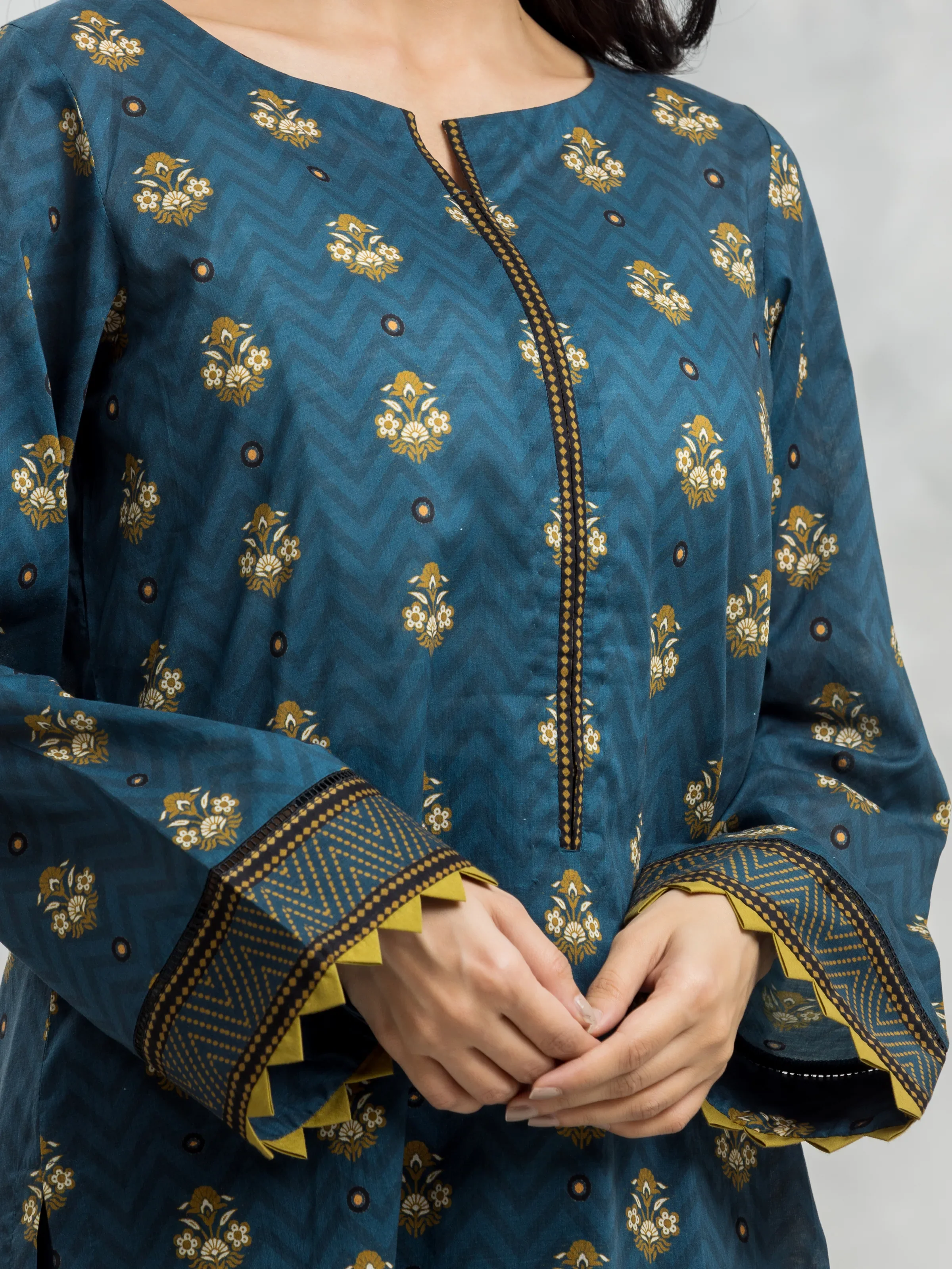 Unstitched Printed Cambric Suit - EWU24A2-28097-3P - Image 5