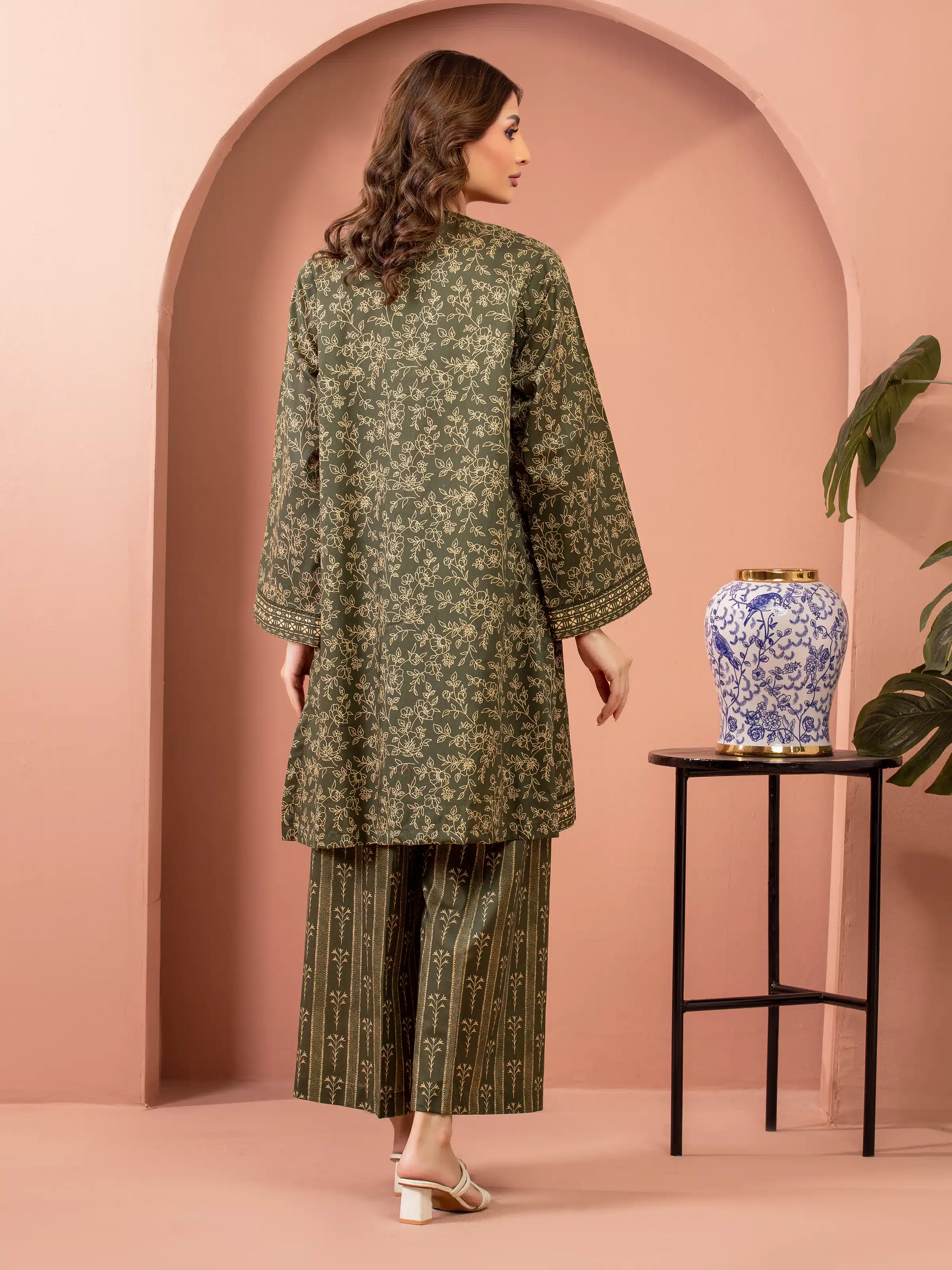 Unstitched Printed Lawn Shirt Trouser - EWU5A1-35440ST - Image 2
