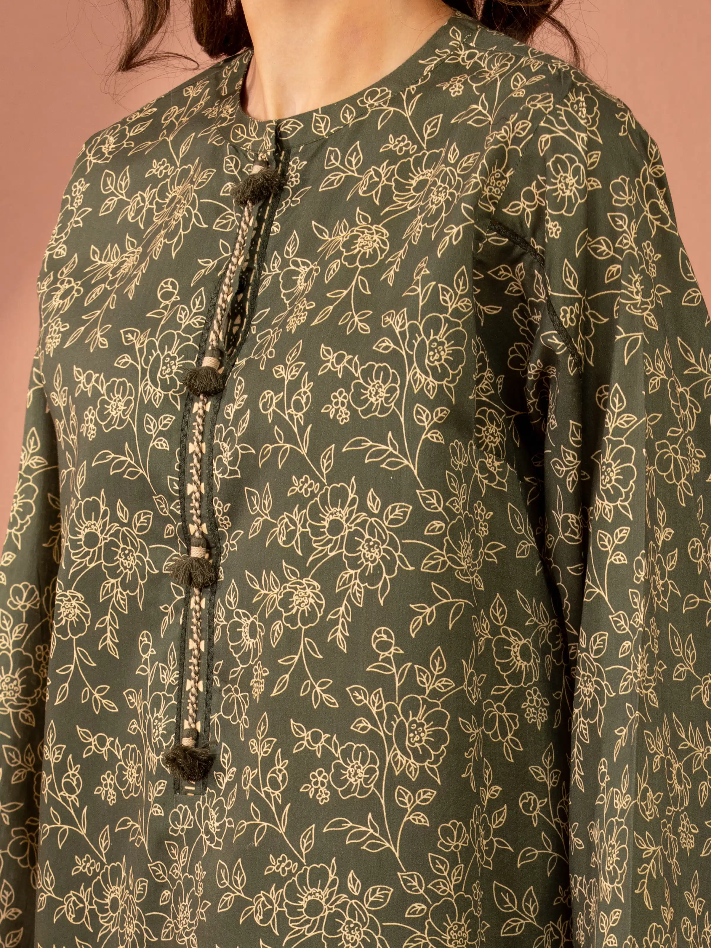 Unstitched Printed Lawn Shirt Trouser - EWU5A1-35440ST - Image 5