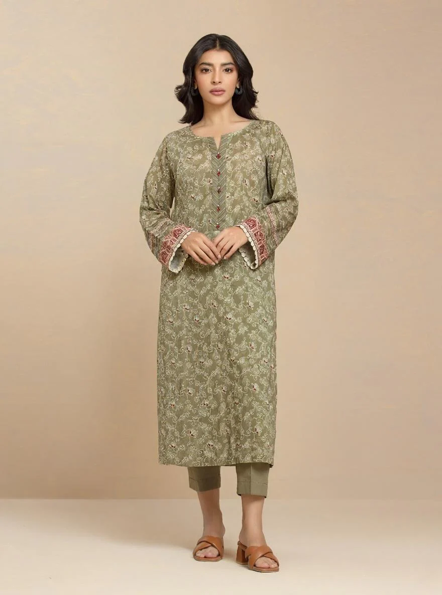 Unstitched Printed Lawn Shirt - EWU24A1-29483S