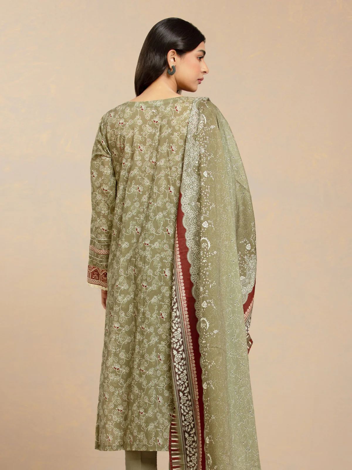 Unstitched Printed Lawn Shirt Dupatta - EWU24A1-29483SD - Image 5