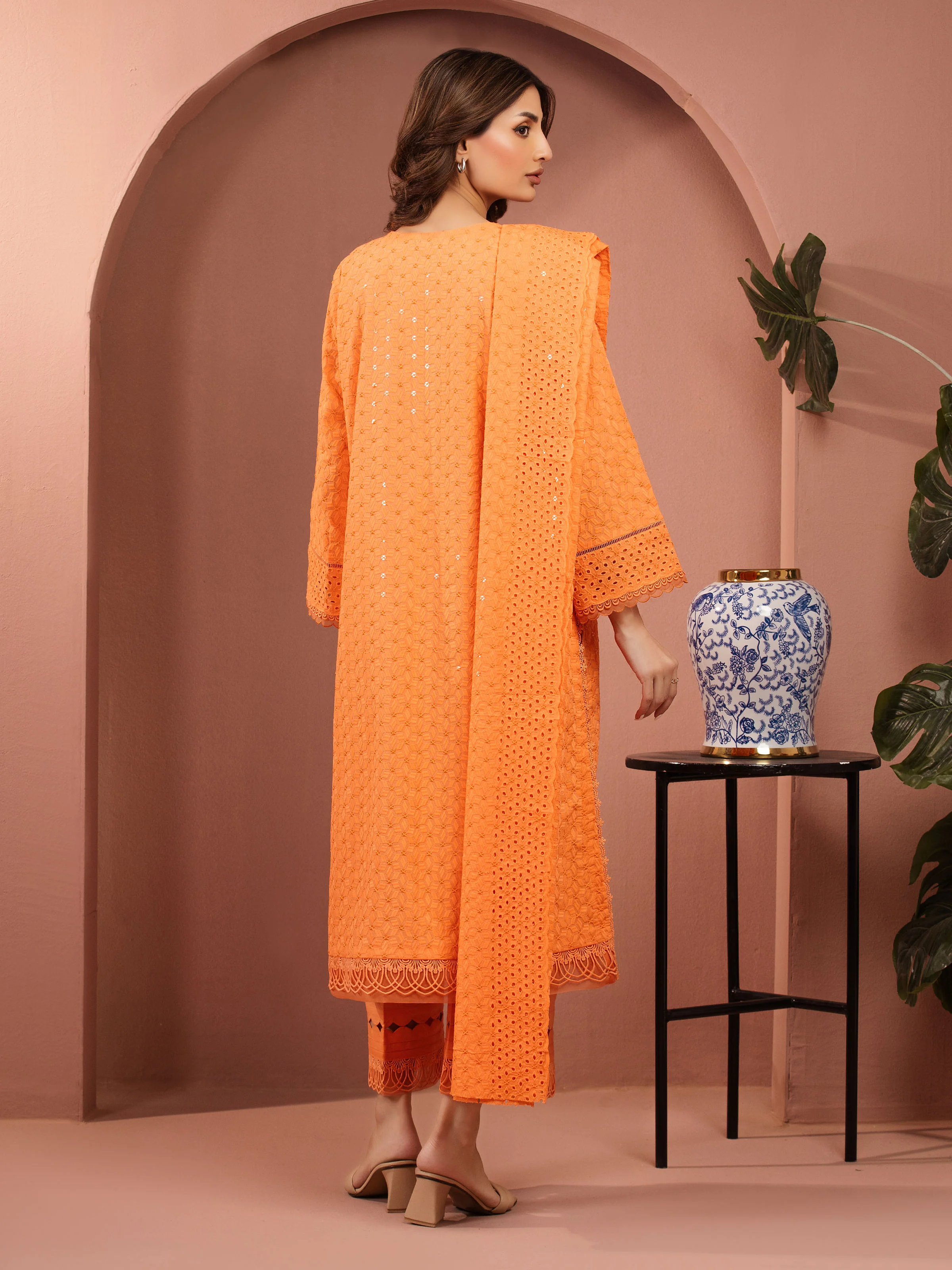 Unstitched Embroidered Cambric Suit - EWU5V2-31834-3P - Image 5