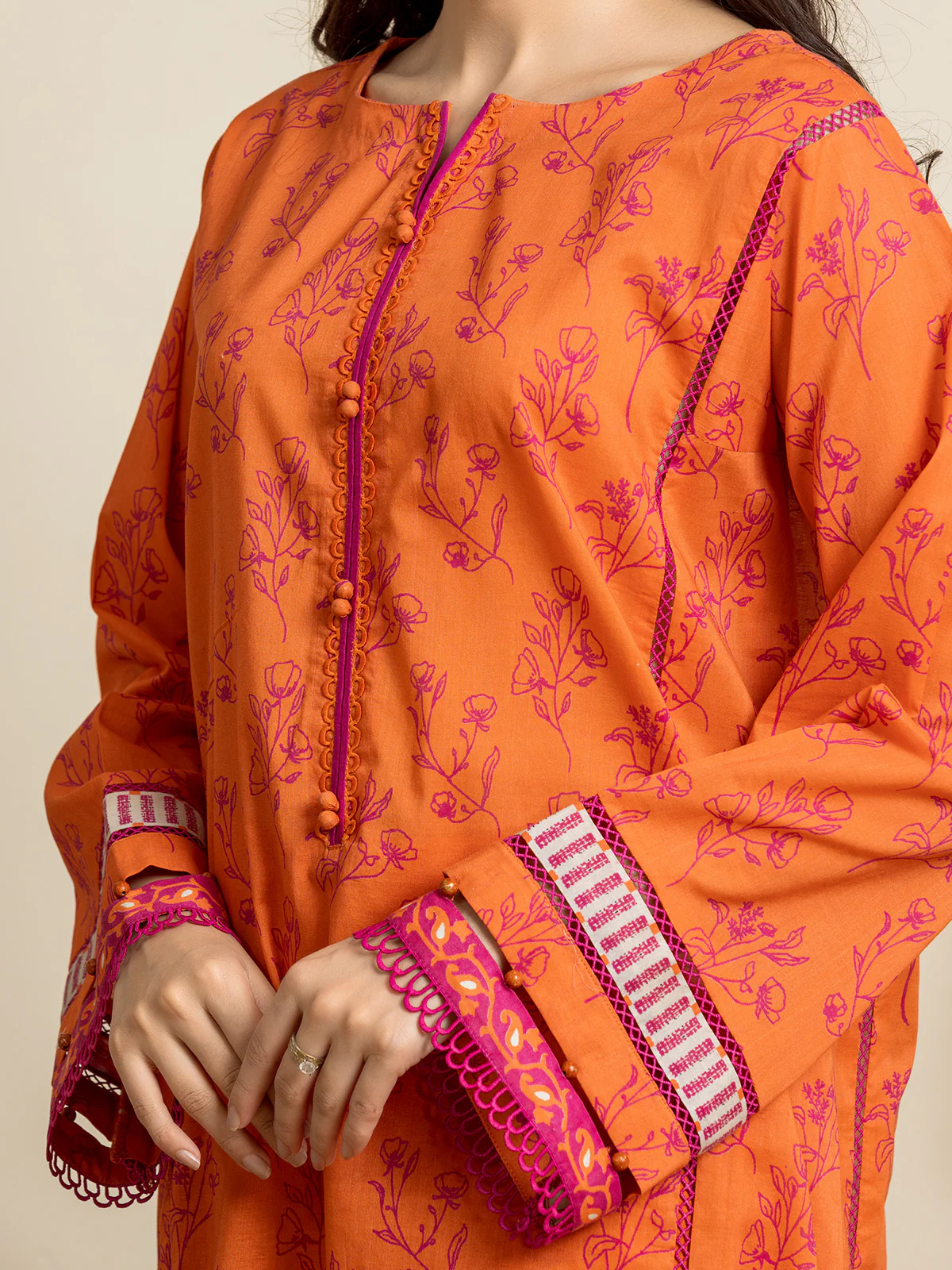 Unstitched Printed Cambric Suit - EWU24A2-29237-3P - Image 2