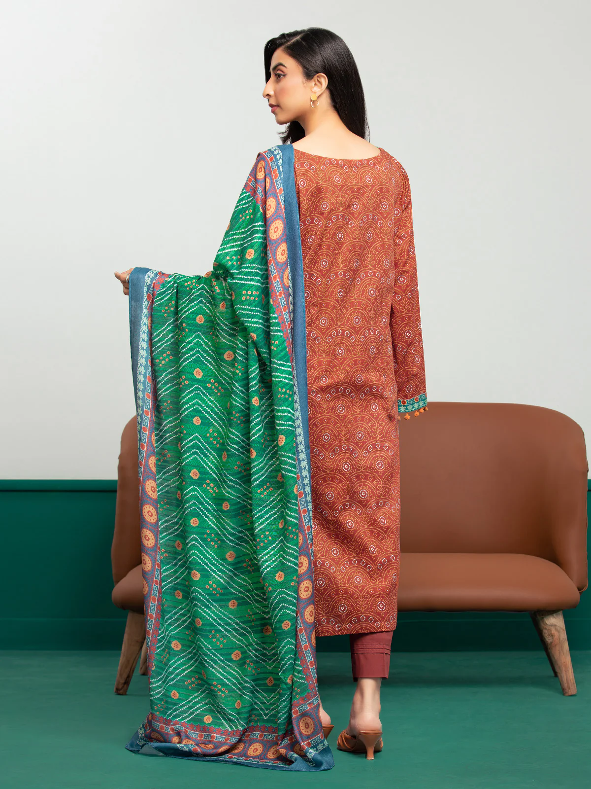 Unstitched Printed Khaddar Shirt - EWU23A3S-27600S - Image 2