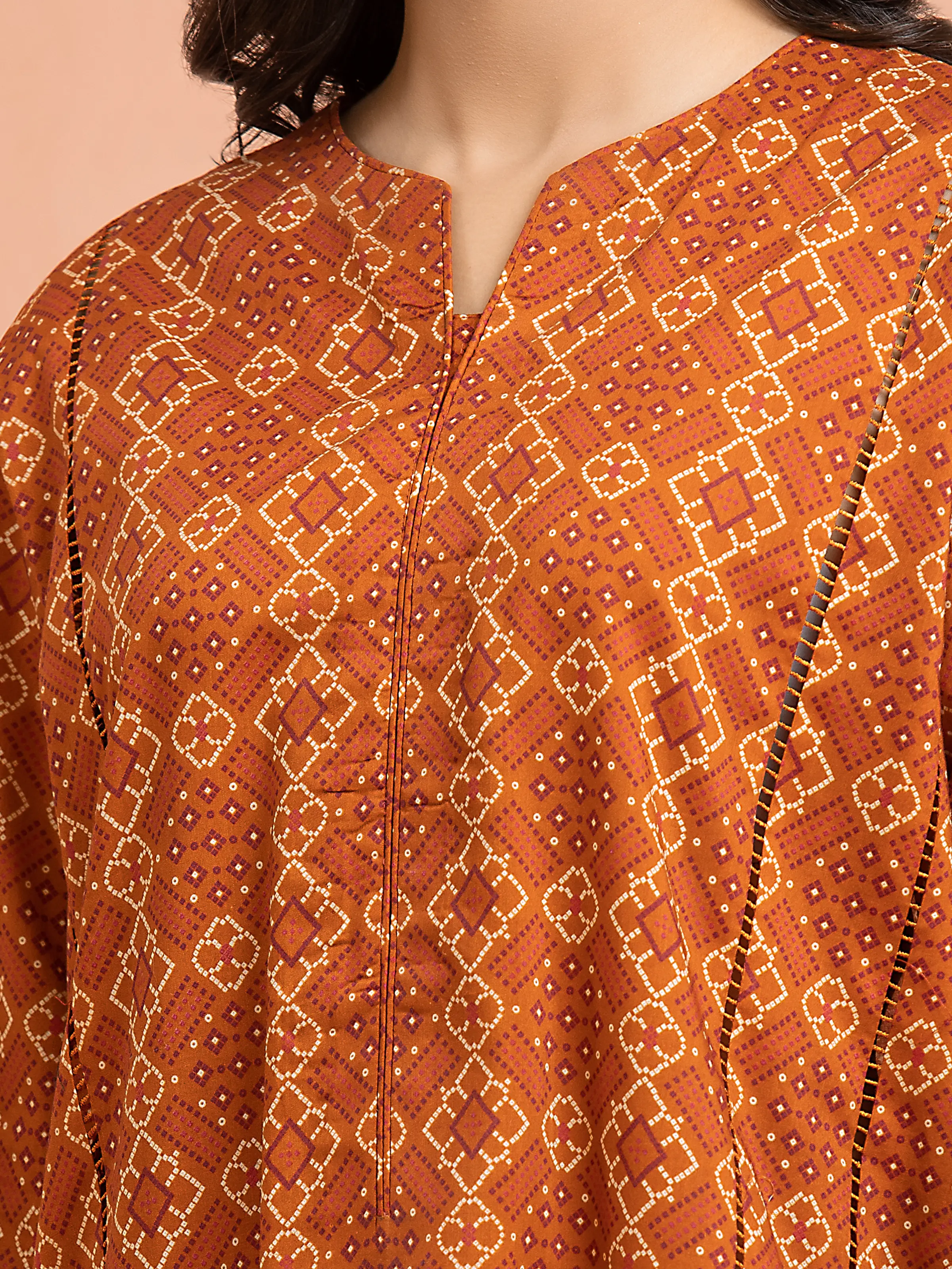 Unstitched Printed Khaddar Suit - EWU24M3-109-3P - Image 3