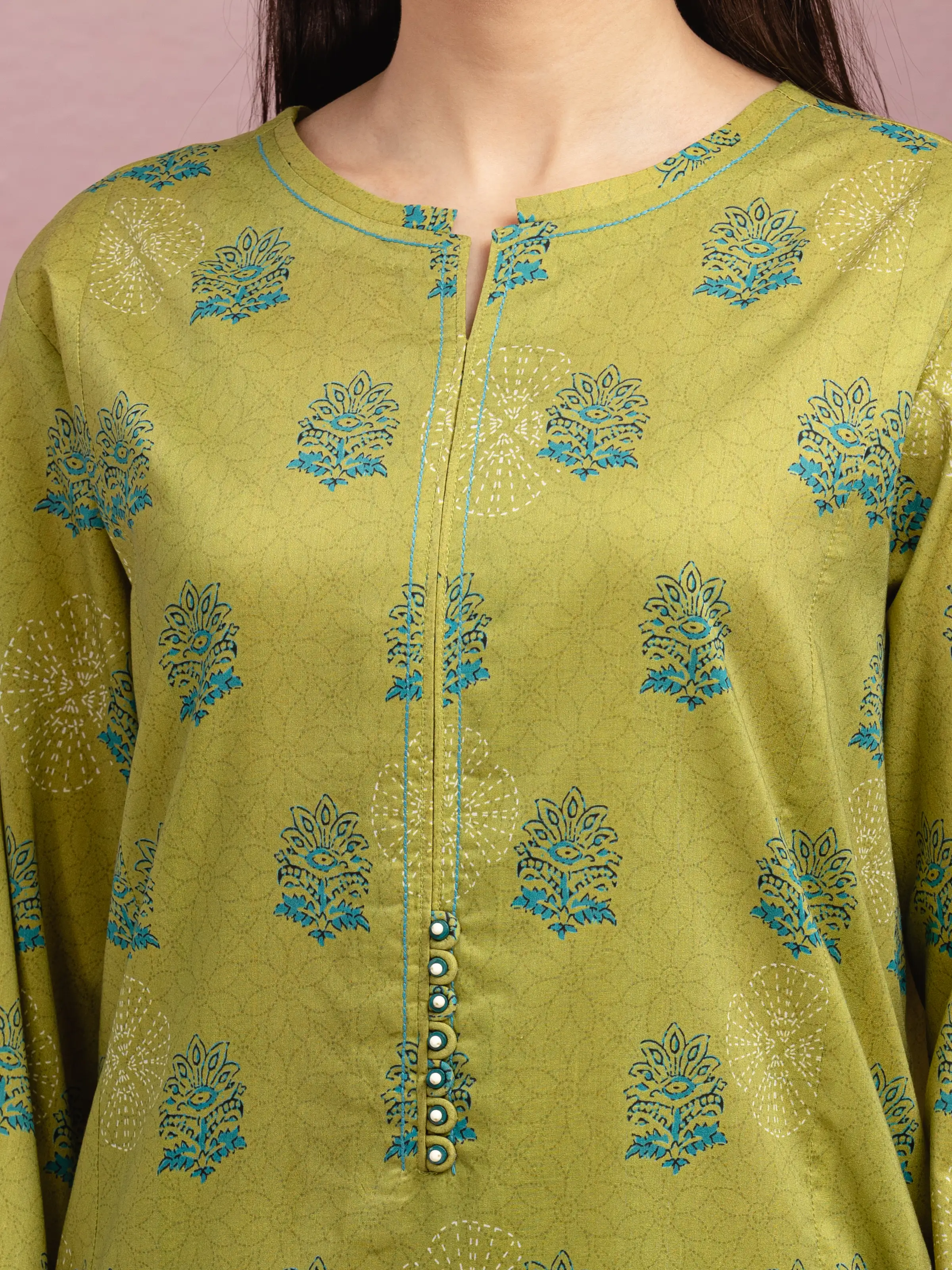 Unstitched Printed Lawn Suit - EWU5A1-35053-3P - Image 3