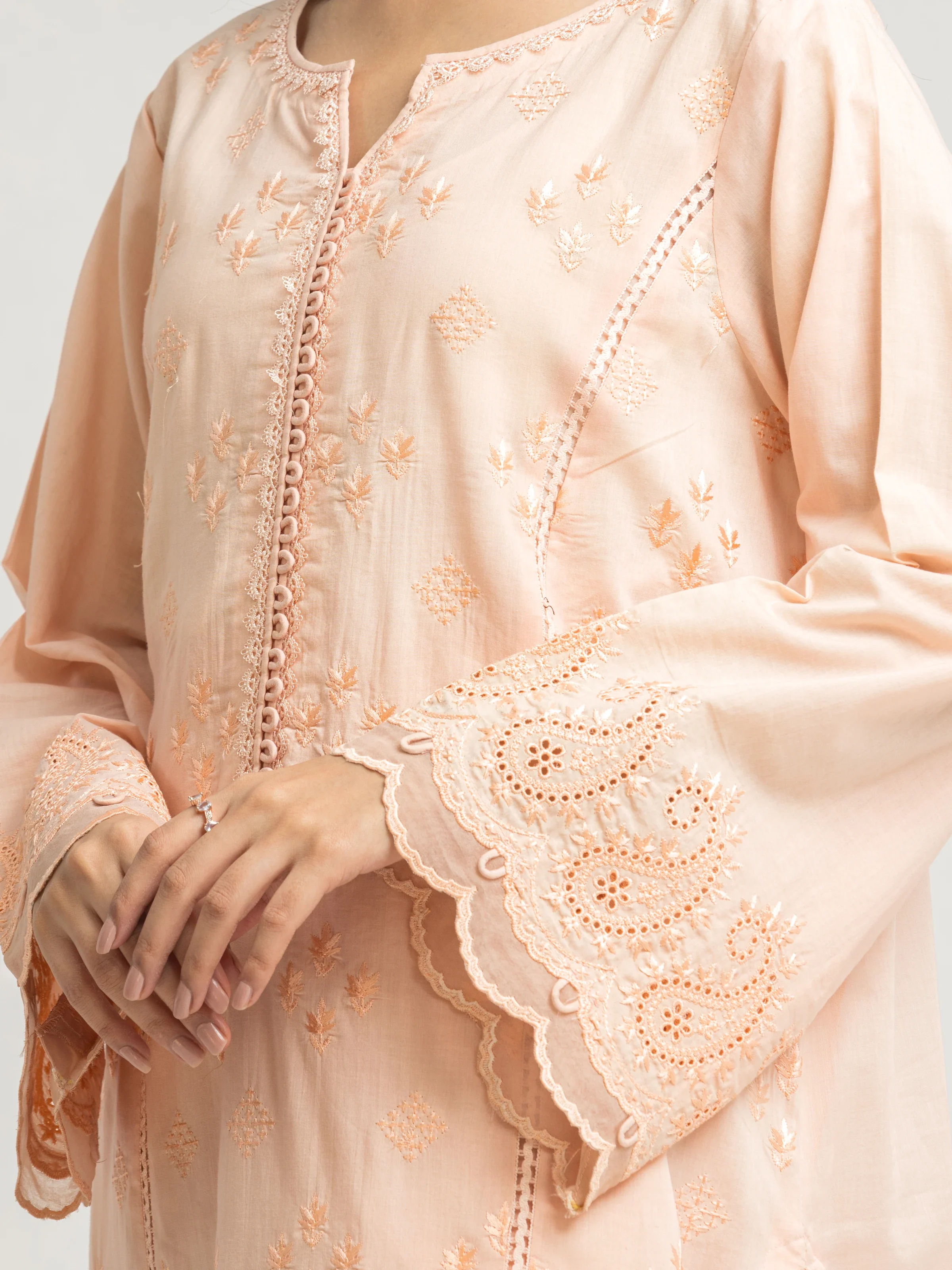 Unstitched Embroidered Cambric Suit - EWU24V2-30141-3P - Image 2