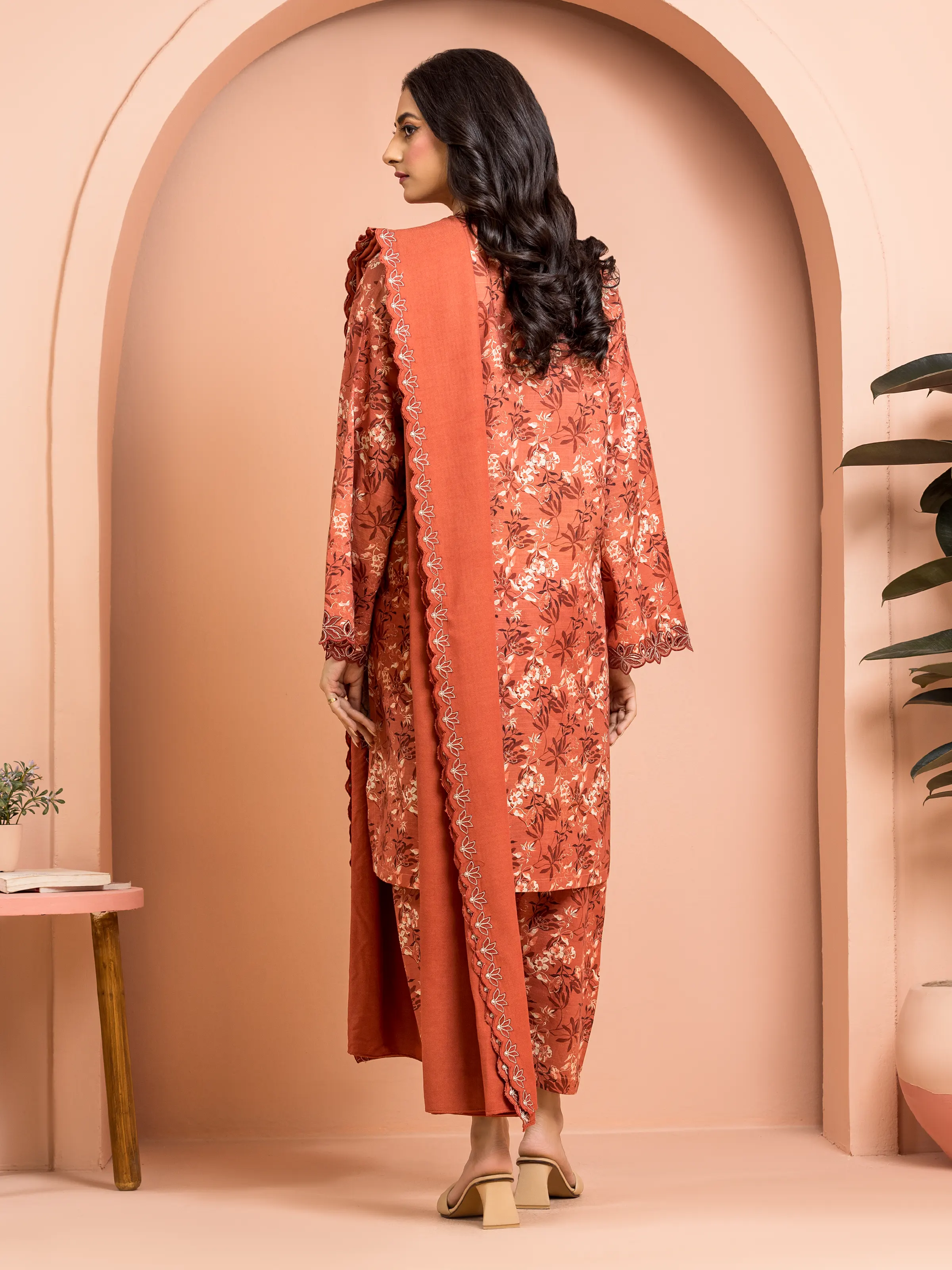 Unstitched Embroidered Marina Twill Suit - EWU24V14-30257-3P - Image 2