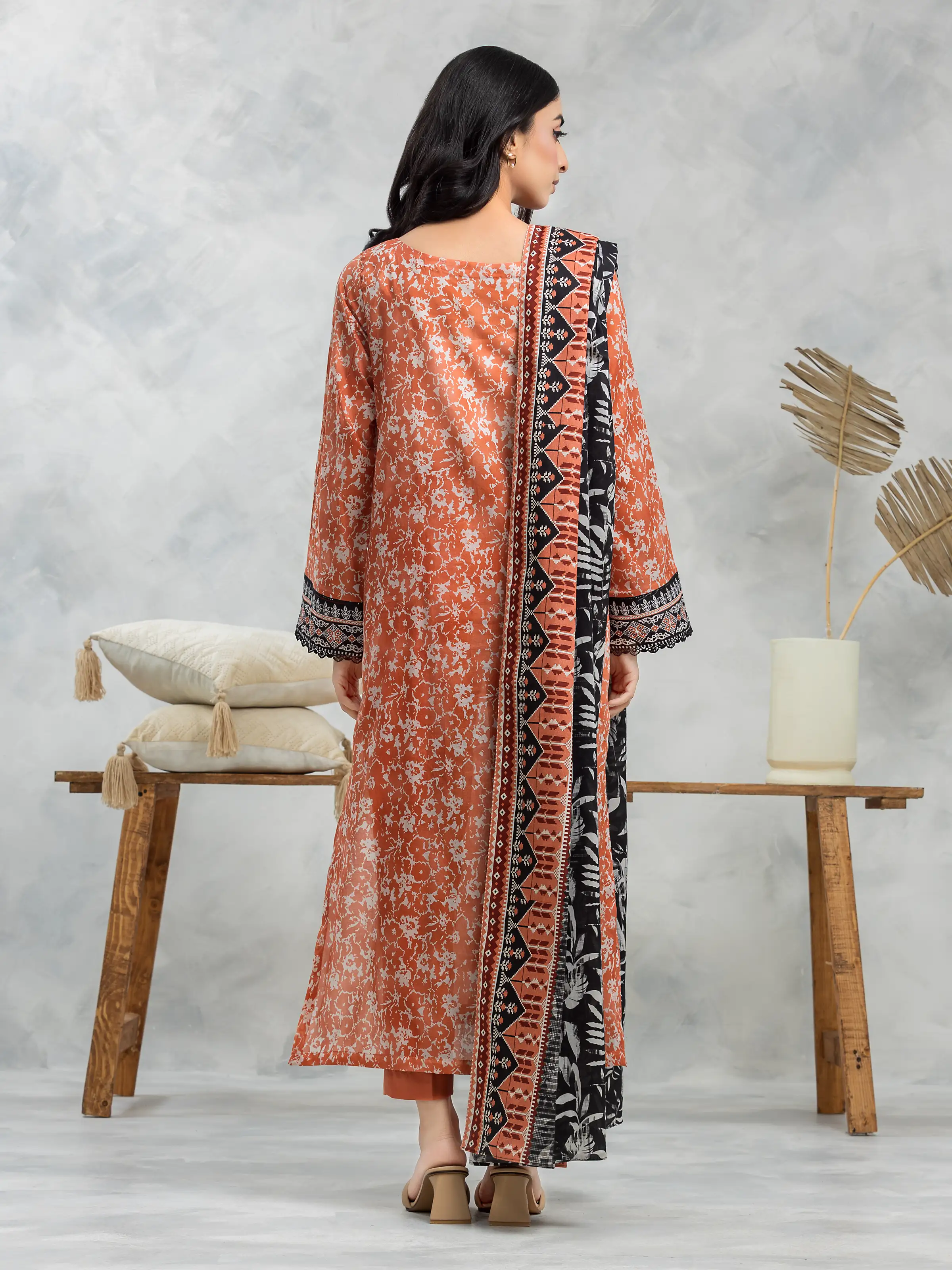 Unstitched Printed Cambric Suit - EWU24A2-28339-3P - Image 2