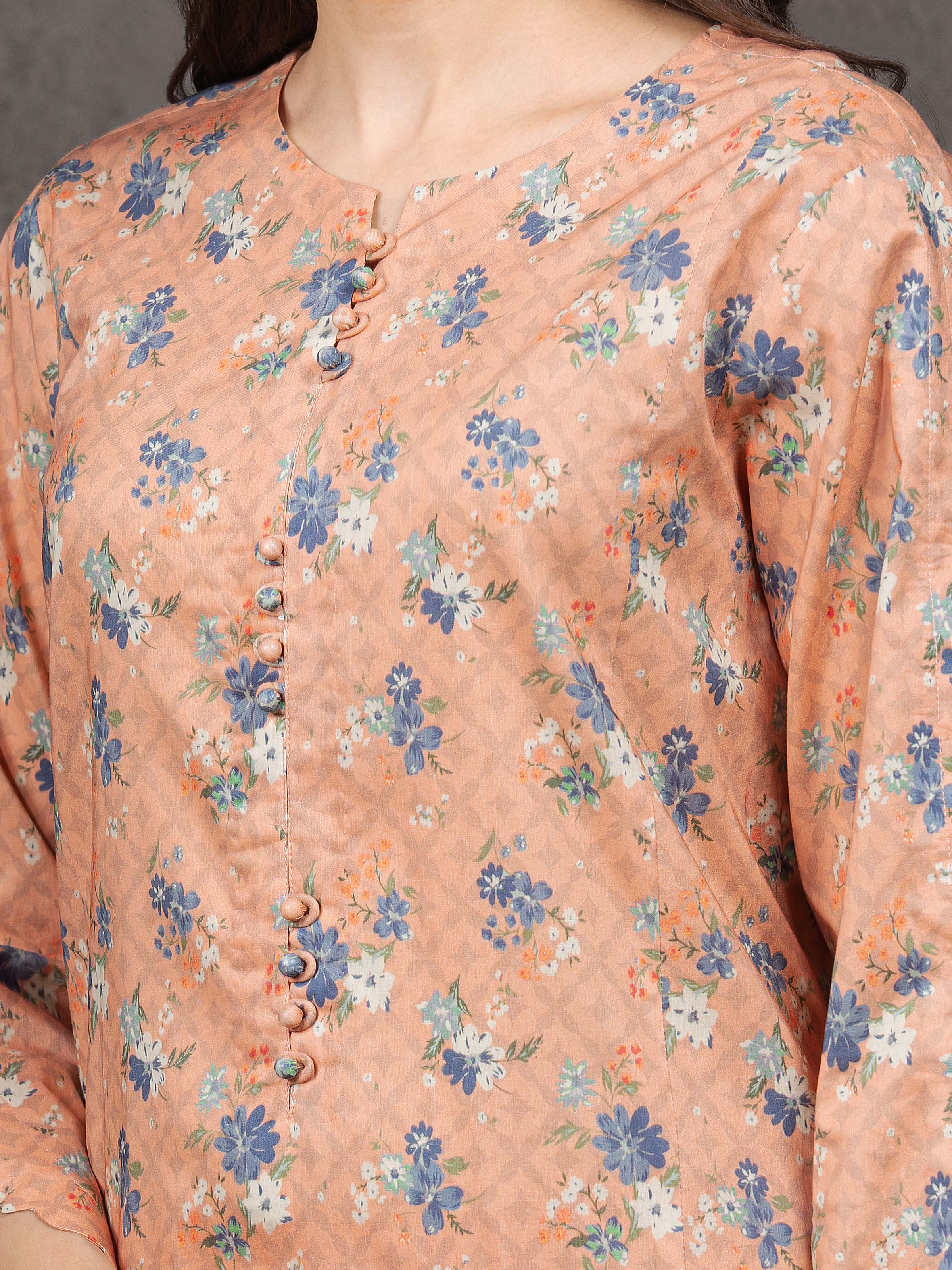 Unstitched Printed Cambric Suit - EWU5A2-35810-3P - Image 3