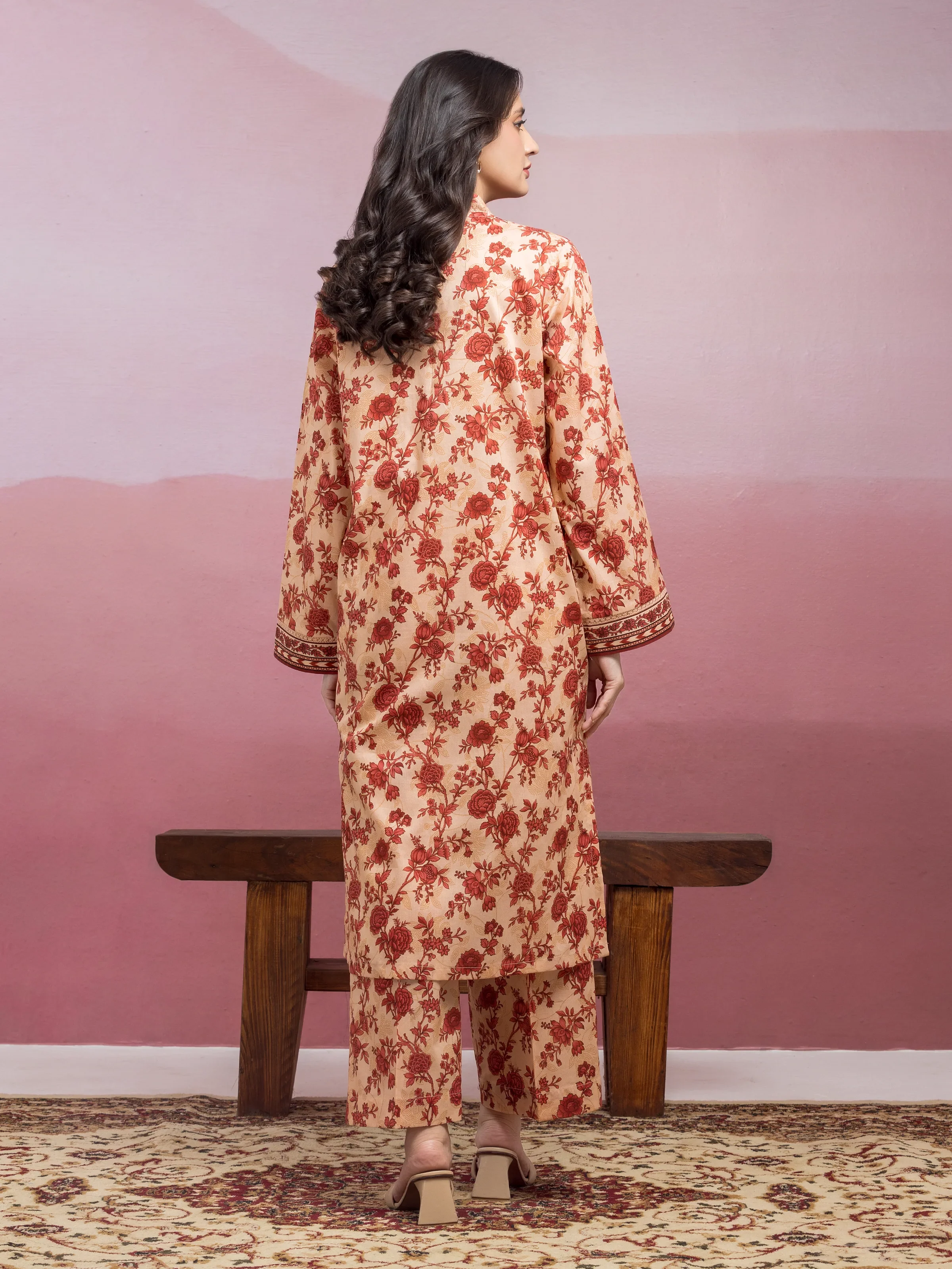 Unstitched Printed Lawn Shirt Trouser - EWU5A1-35416ST - Image 2
