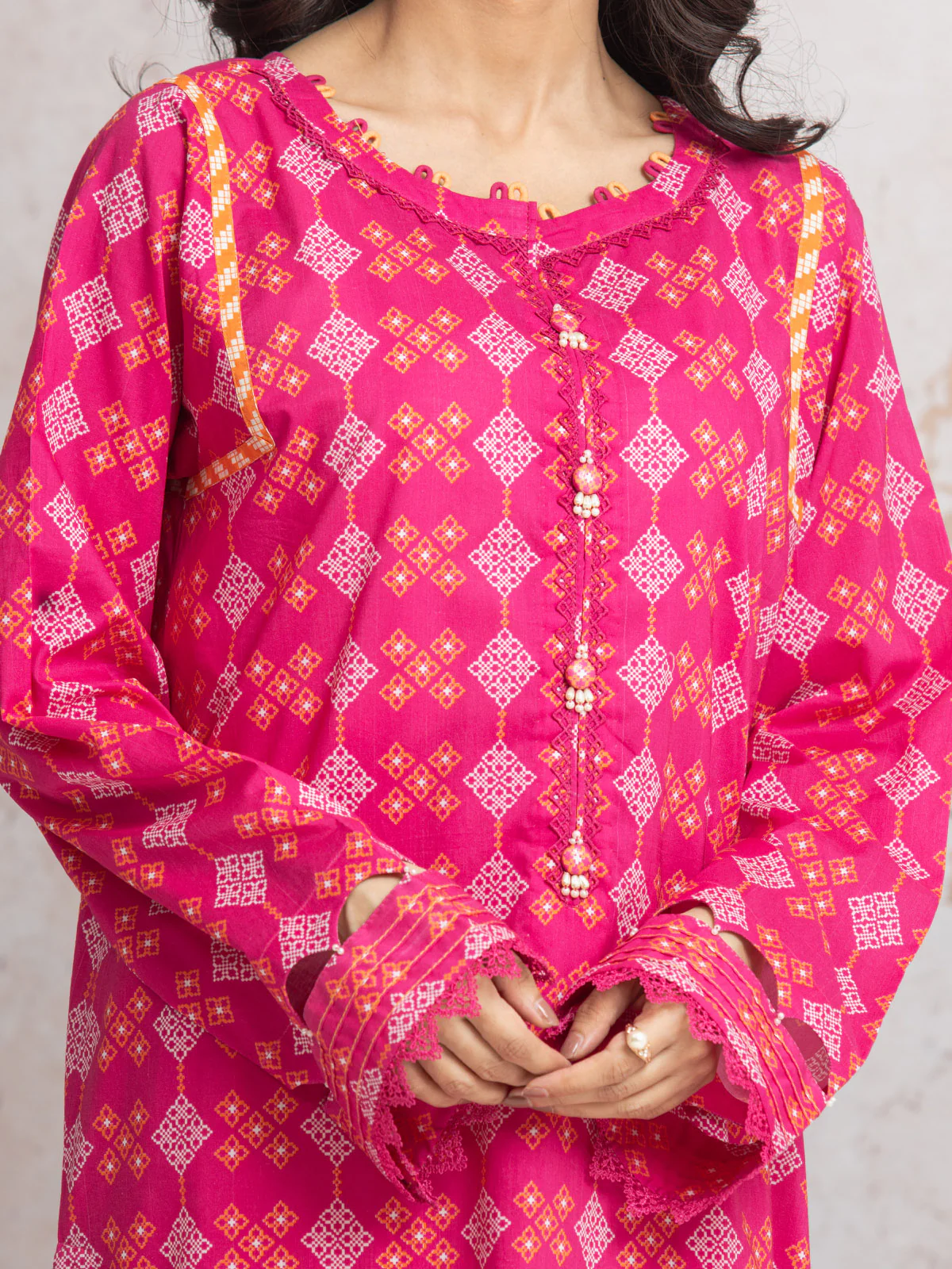 Unstitched Printed Cambric Shirt - EWU24M2-012S - Image 3