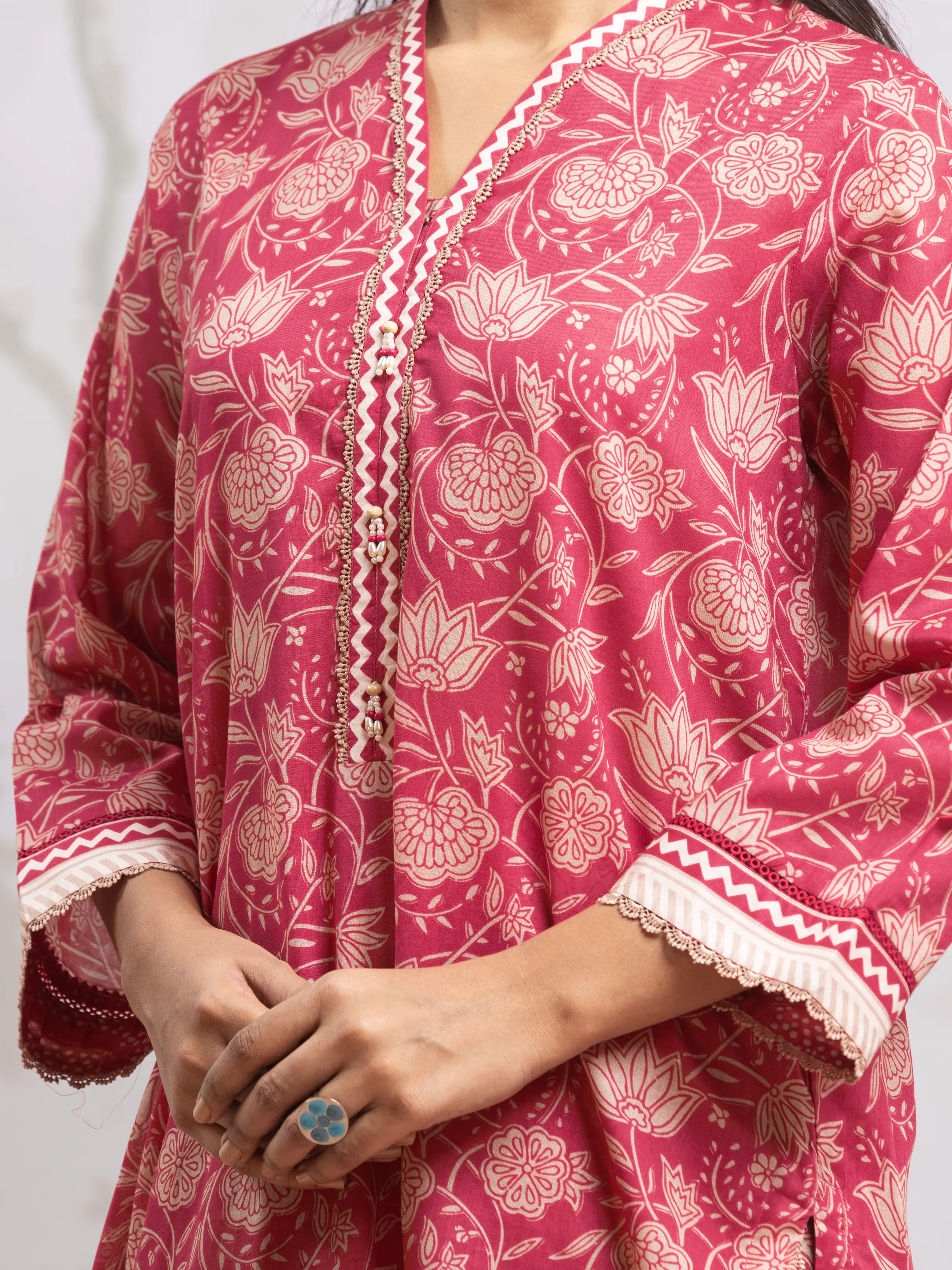 Unstitched Printed Khaddar Suit - EWU24A3-29588-3P - Image 3