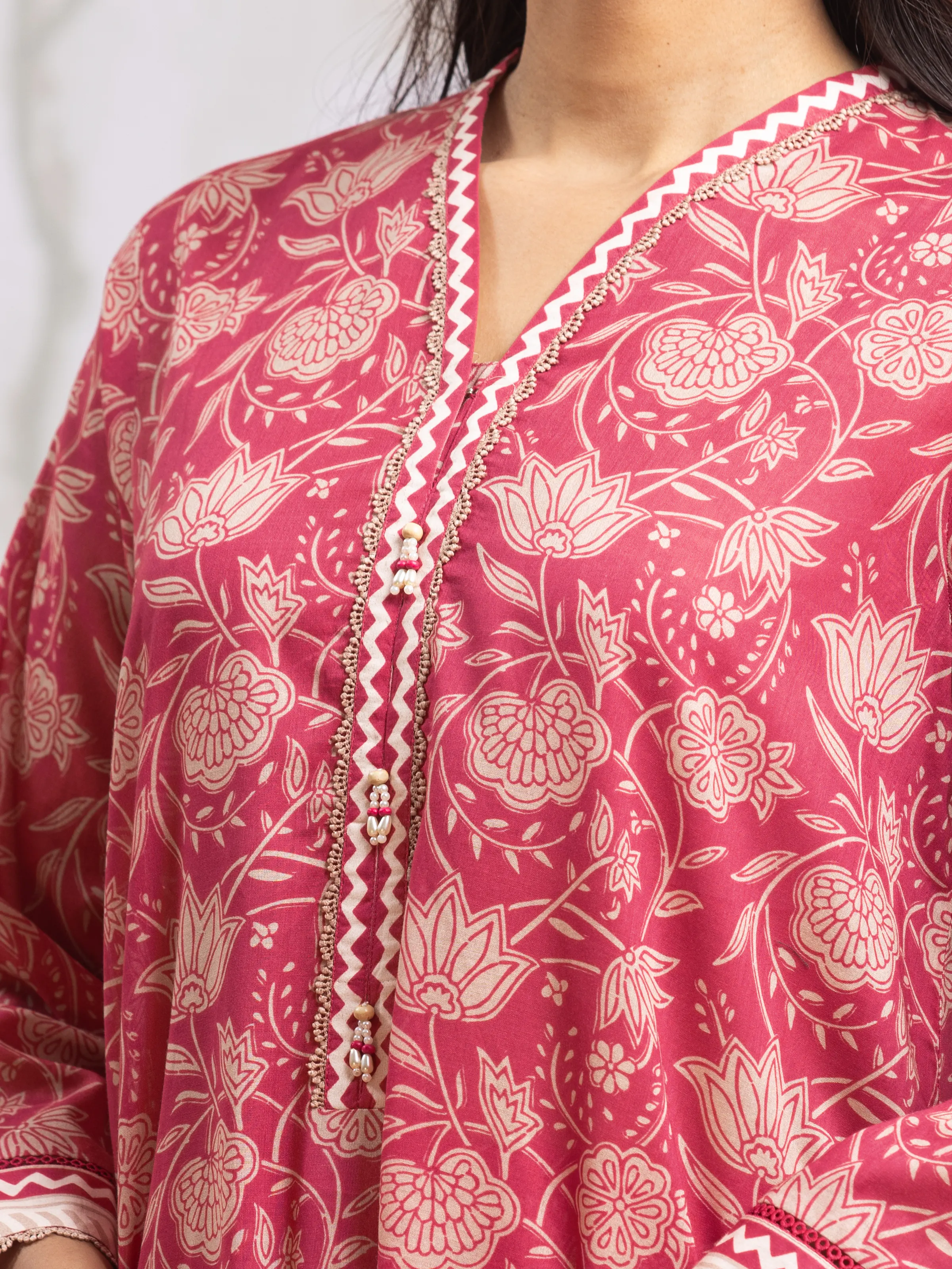 Unstitched Printed Khaddar Suit - EWU24A3-29588-3P - Image 4