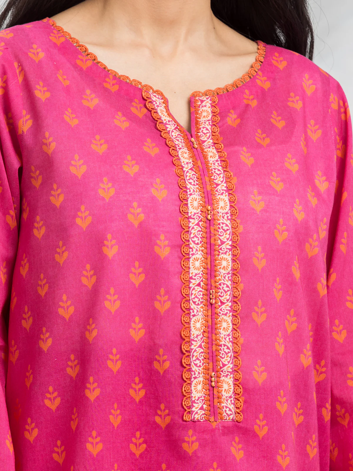 Unstitched Printed Lawn Shirt Trouser - EWU24A1-29190ST - Image 2