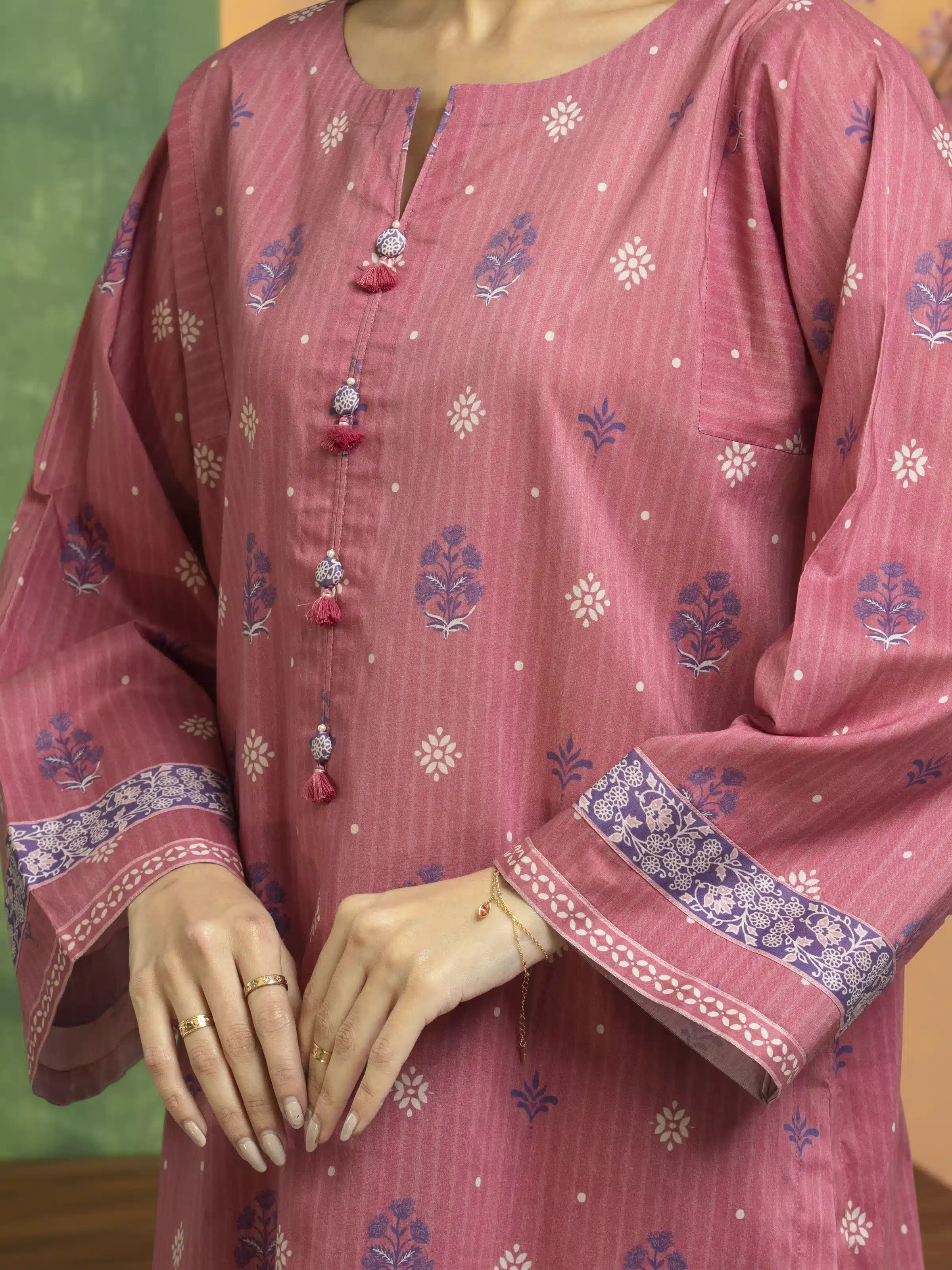 Unstitched Printed Lawn Suit - EWU5A1-35242-3P - Image 6