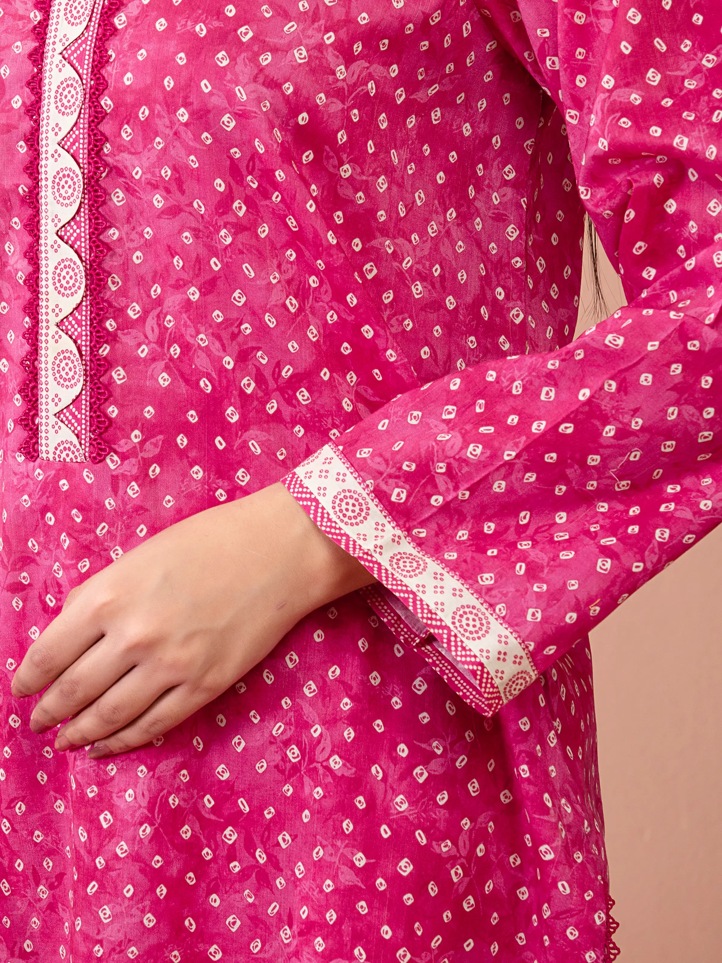 Unstitched Printed Lawn Suit - EWU5A1-35267-3P - Image 3