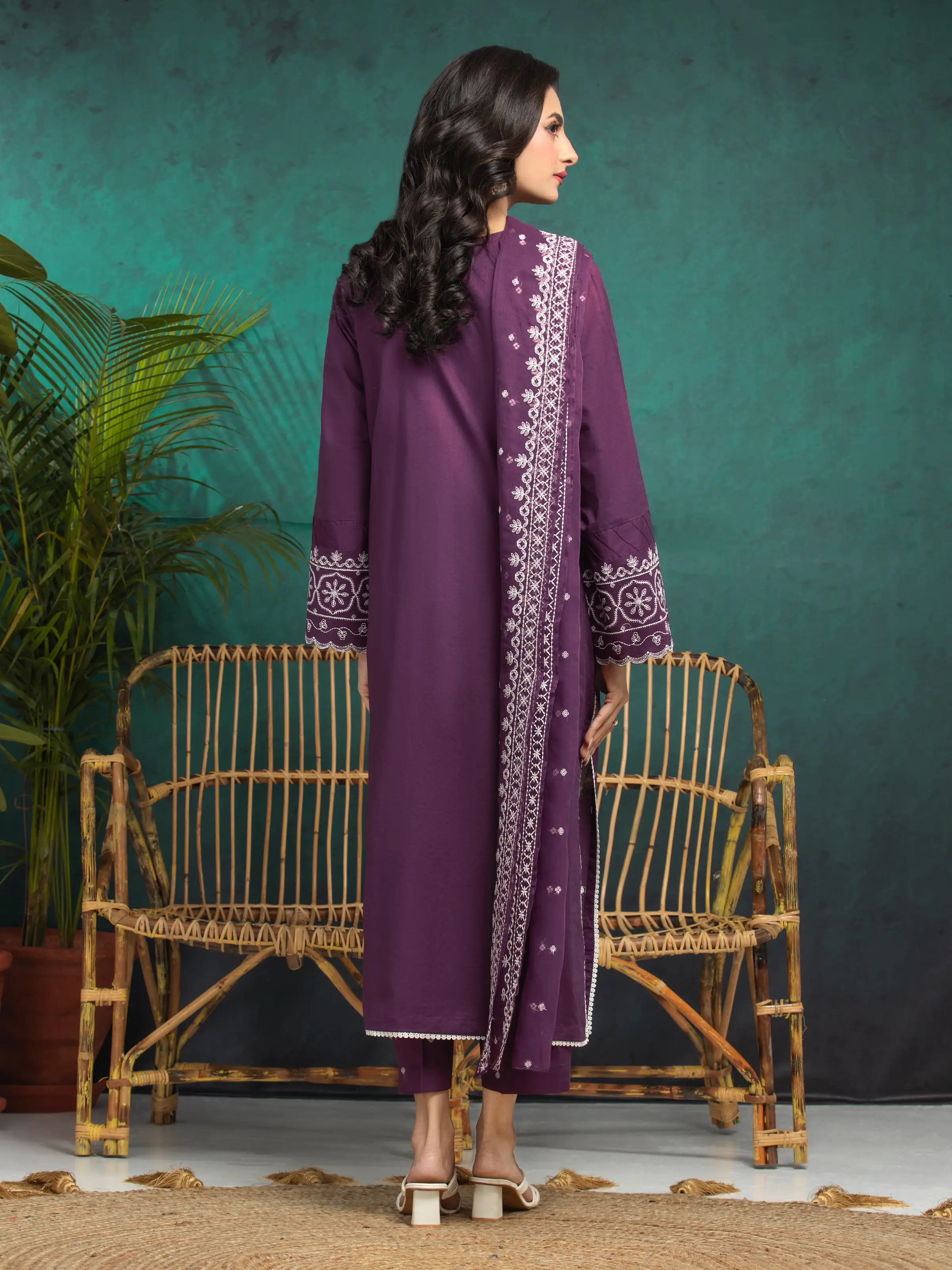 Unstitched Embroidered Cambric Suit - EWU24V2-31016-3P - Image 2