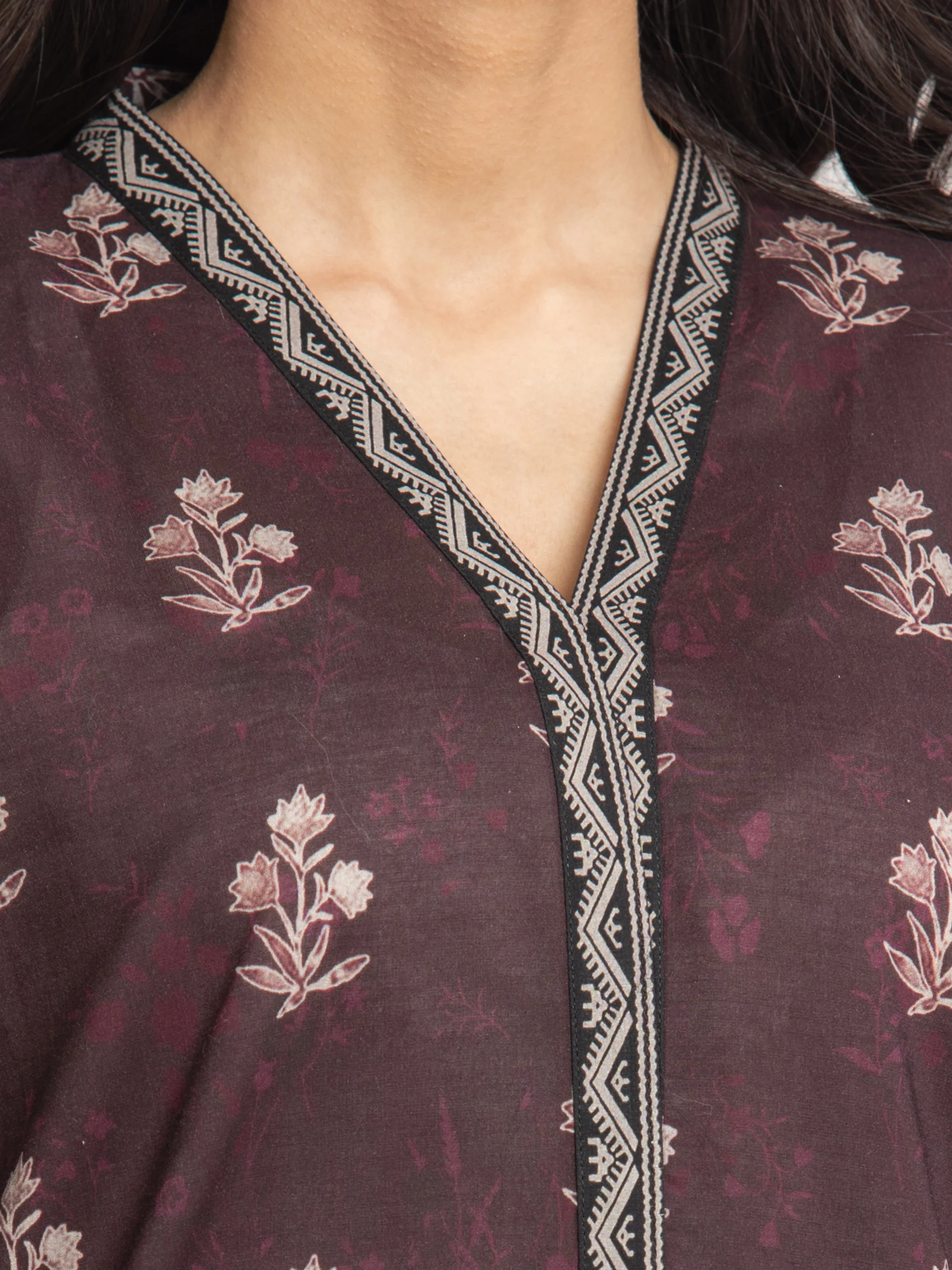 Unstitched Printed Cambric Shirt - EWU24A2-29633S - Image 3