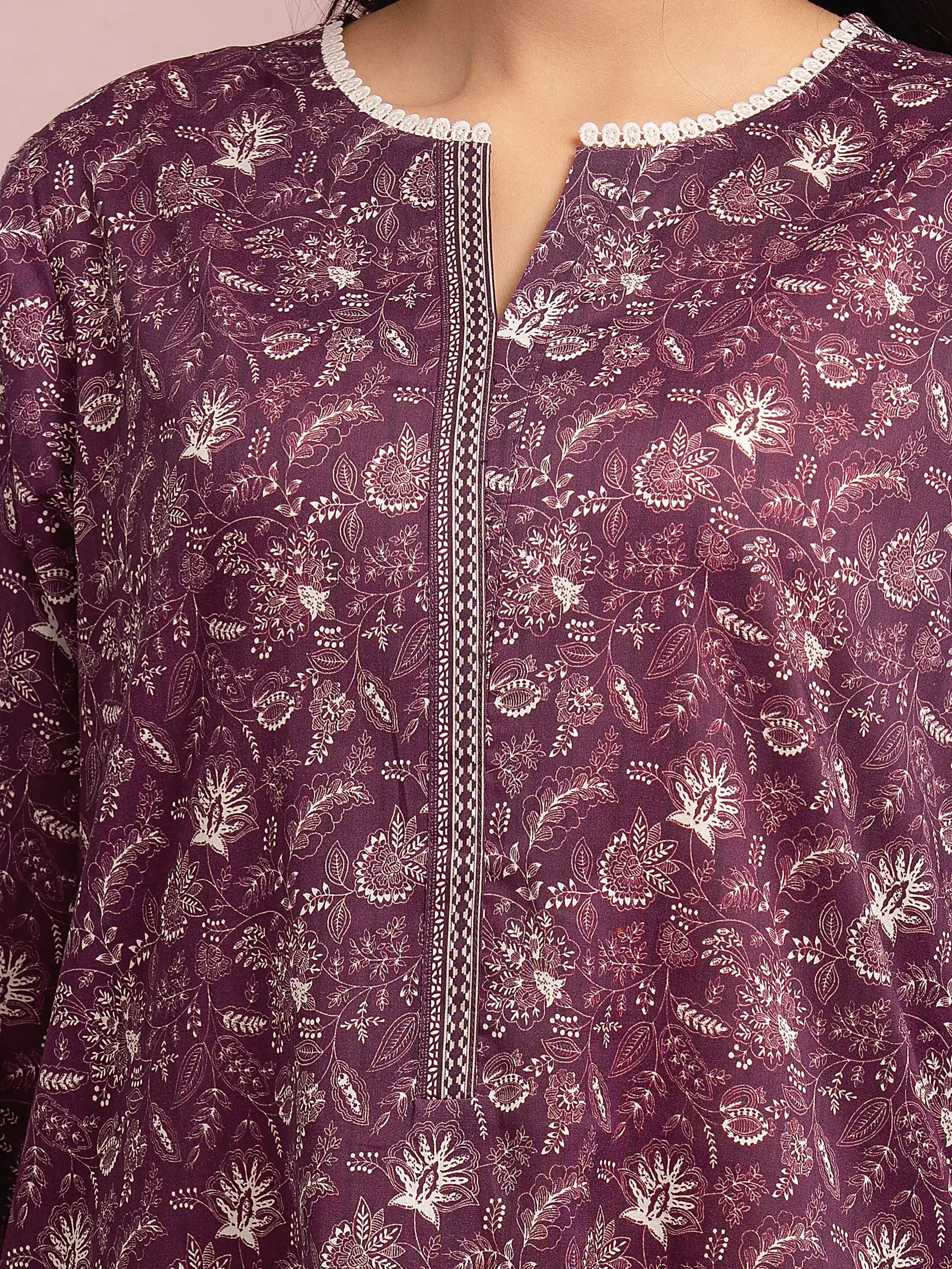 Unstitched Printed Lawn Suit - EWU5A1-35059-3P - Image 2