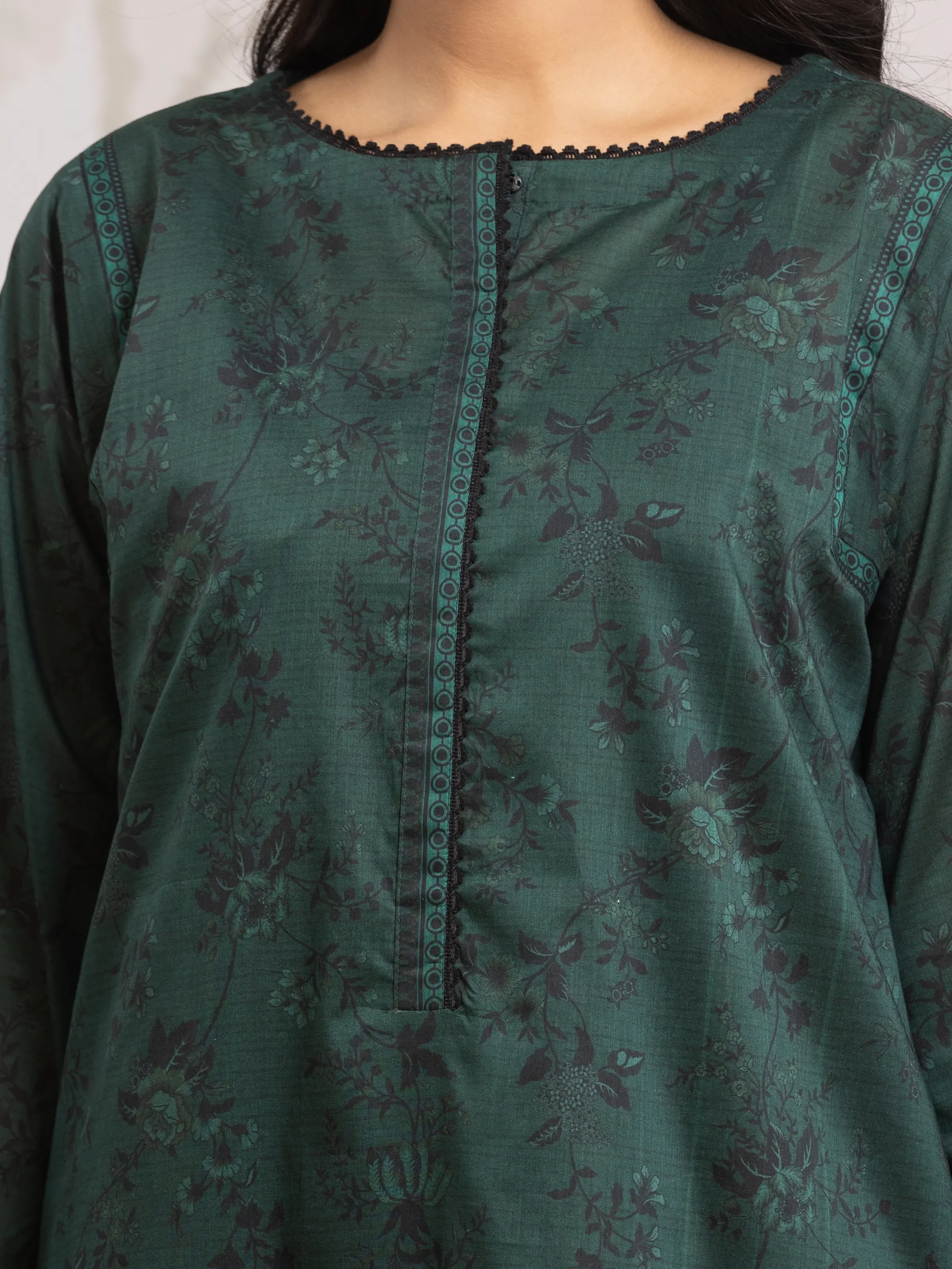 Unstitched Printed Khaddar Suit - EWU24M2-180 - Image 4